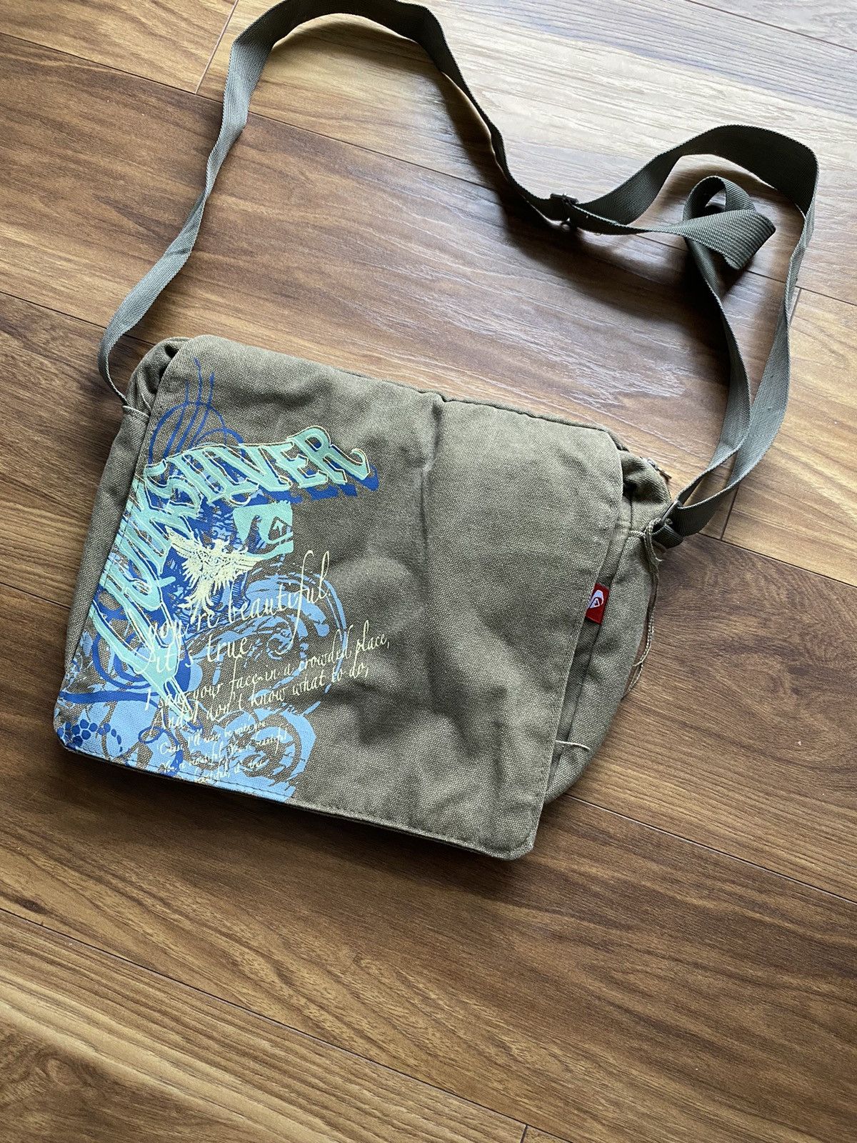 Quiksilver Quicksilver vintage bag y2k,ed hardy style Size ONE SIZE - 1 Thumbnail