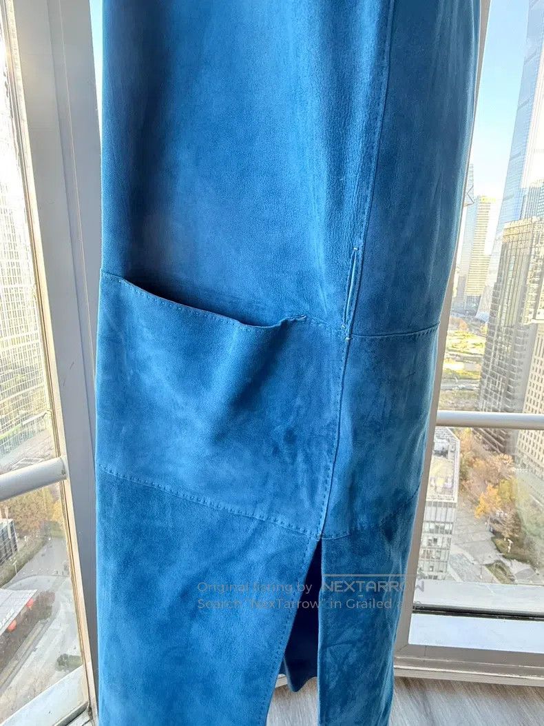 Hermes Hermes Blue Deer and Sheepskin Vest, Outer 100% Deer Skin, Size XS / US 0-2 / IT 36-38 - 3 Thumbnail