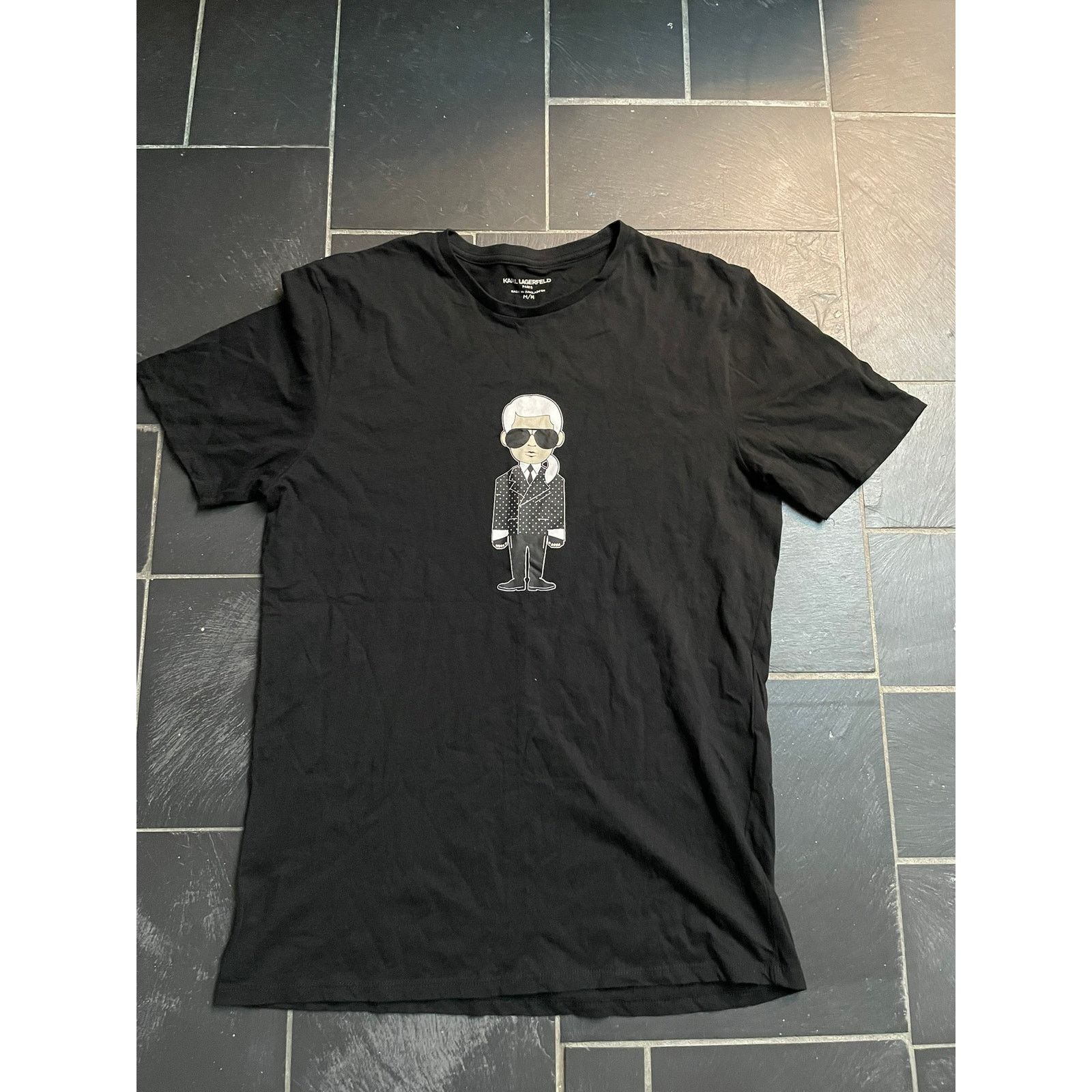 Karl Lagerfeld Karl Lagerfeld Logo Black Tshirt Medium Size US M / EU 48-50 / 2 - 1 Thumbnail