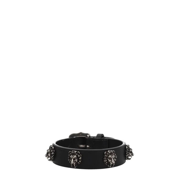Gucci ob1o1e1124 Size: M / Leather Bracelet in Black Size ONE SIZE - 1 Thumbnail