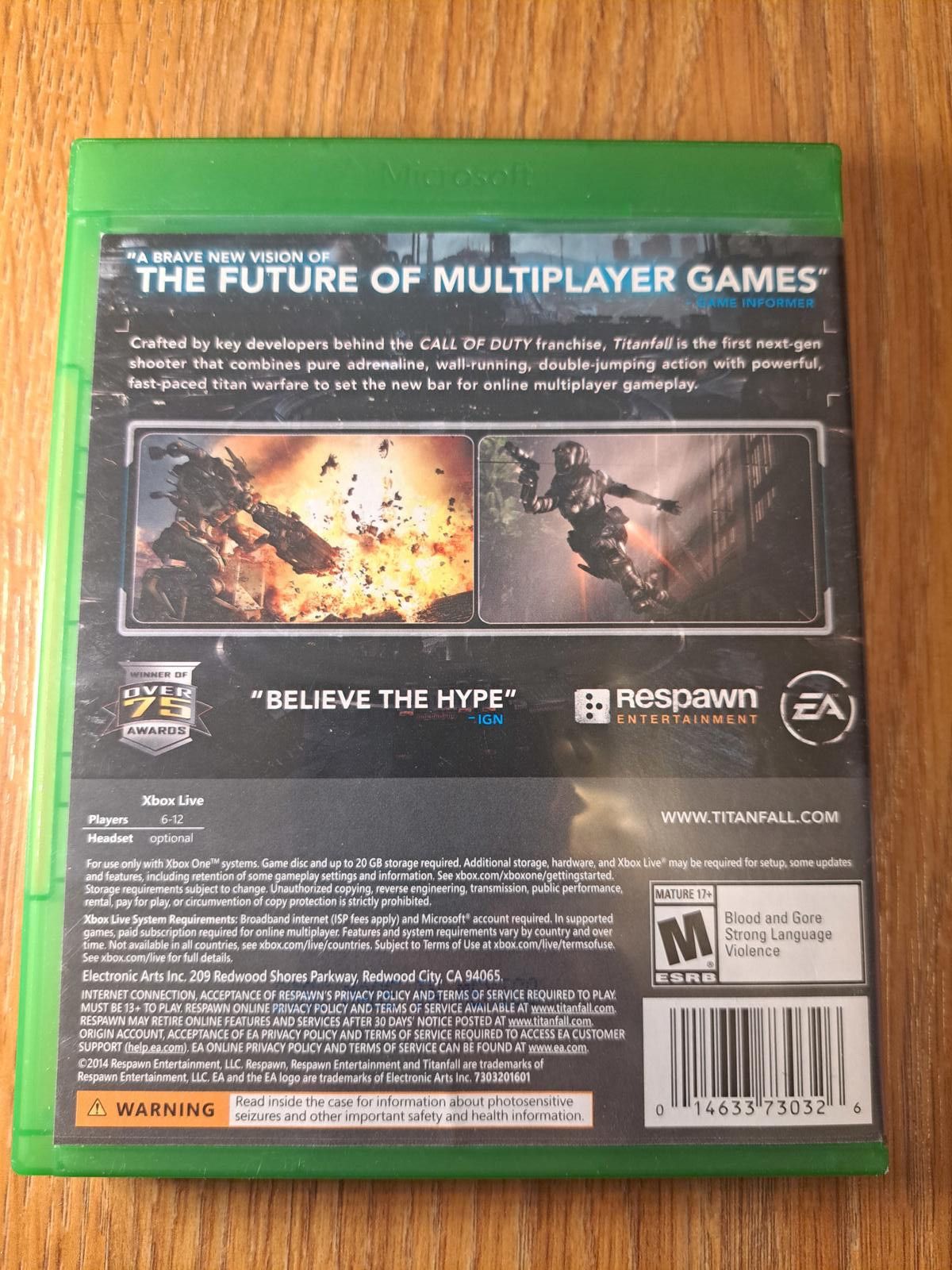 Other Titanfall Xbox One Video Game Size ONE SIZE - 2 Thumbnail