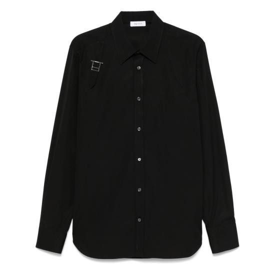 Alexander McQueen ALEXANDER MCQUEEN Men Long Tops 828259 QNAAX 1000 BLACK Size US M / EU 48-50 / 2 - 1 Thumbnail