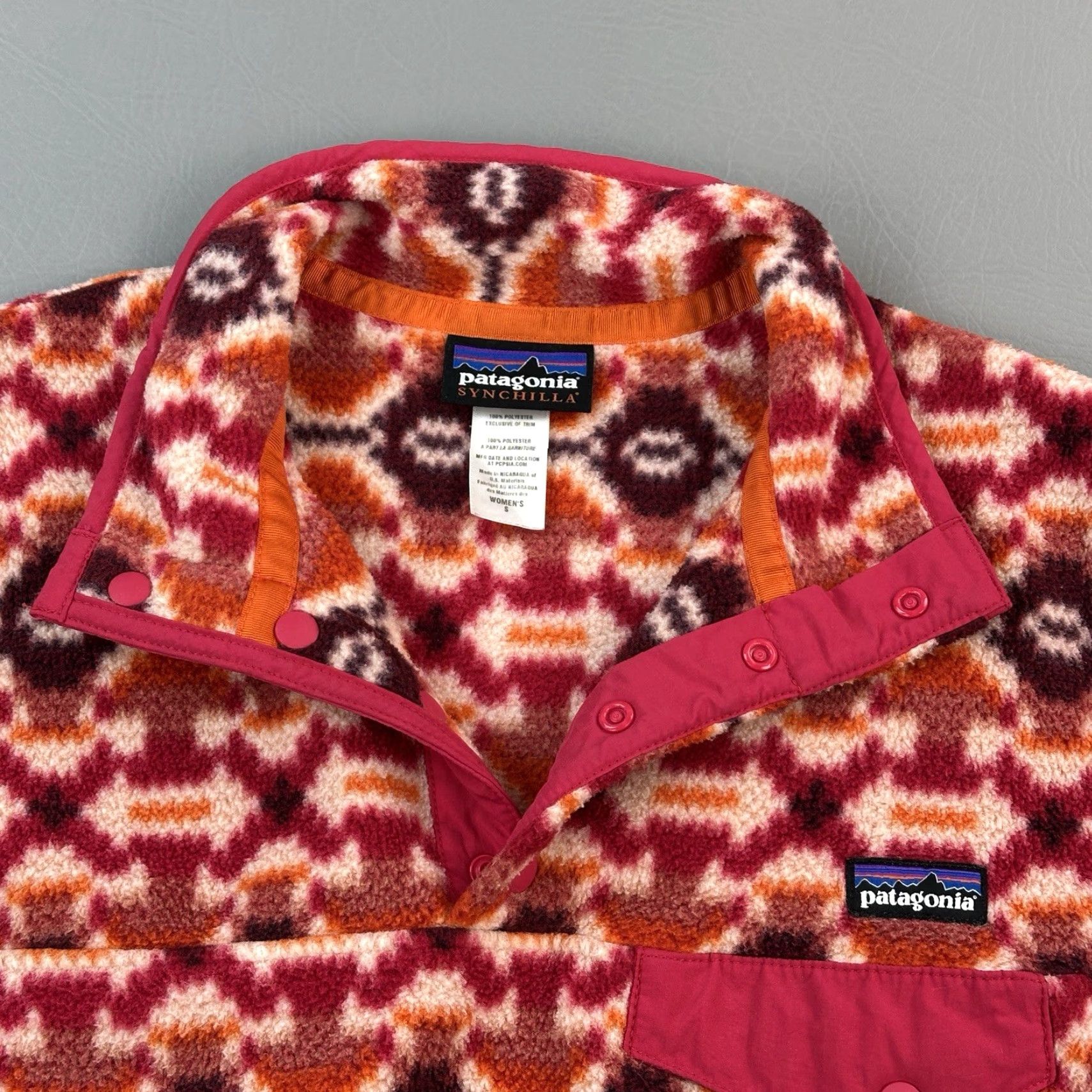 Patagonia Patagonia Synchilla Snap T Women's Small Aztec Southwestern Hiking Pullover Jacket Size S / US 4 / IT 40 - 5 Thumbnail