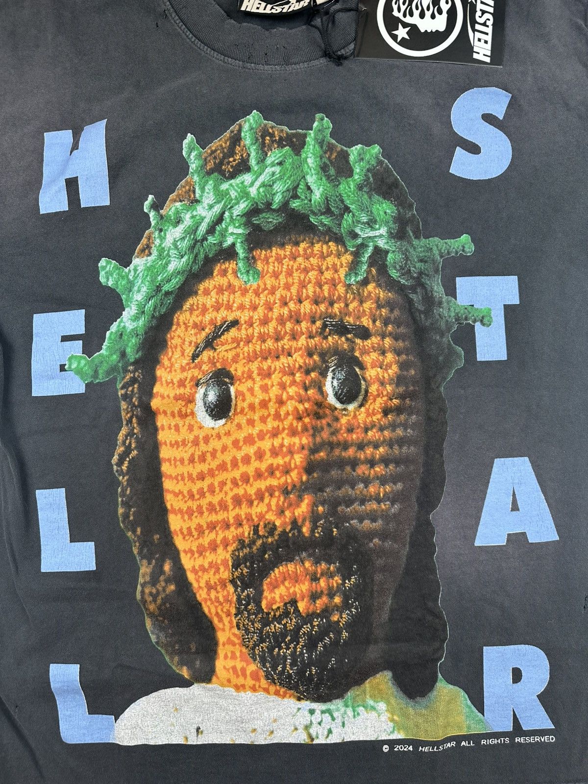 HELLSTAR Hellstar Crochet T-shirt Size US M / EU 48-50 / 2 - 2 Thumbnail