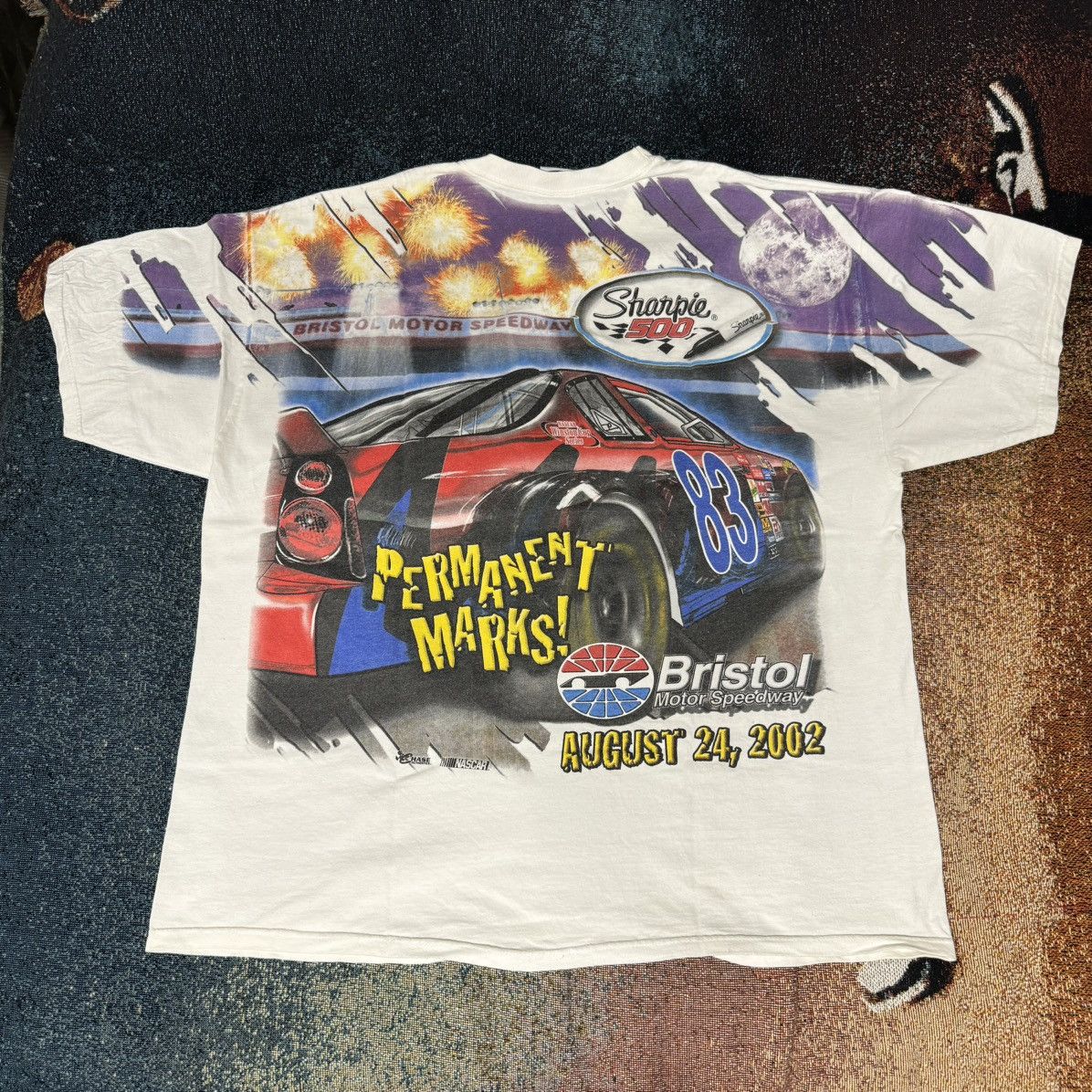 NASCAR × Vintage VINTAGE NASCAR SHARPIE 500 TEE WHITE Size US XL / EU 56 / 4 - 2 Thumbnail
