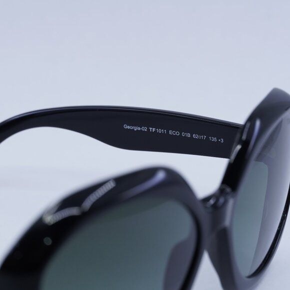 Tom Ford Tom Ford Georgia-02 FT1011 01B Sunglasses Black Round Frame Size ONE SIZE - 8 Thumbnail