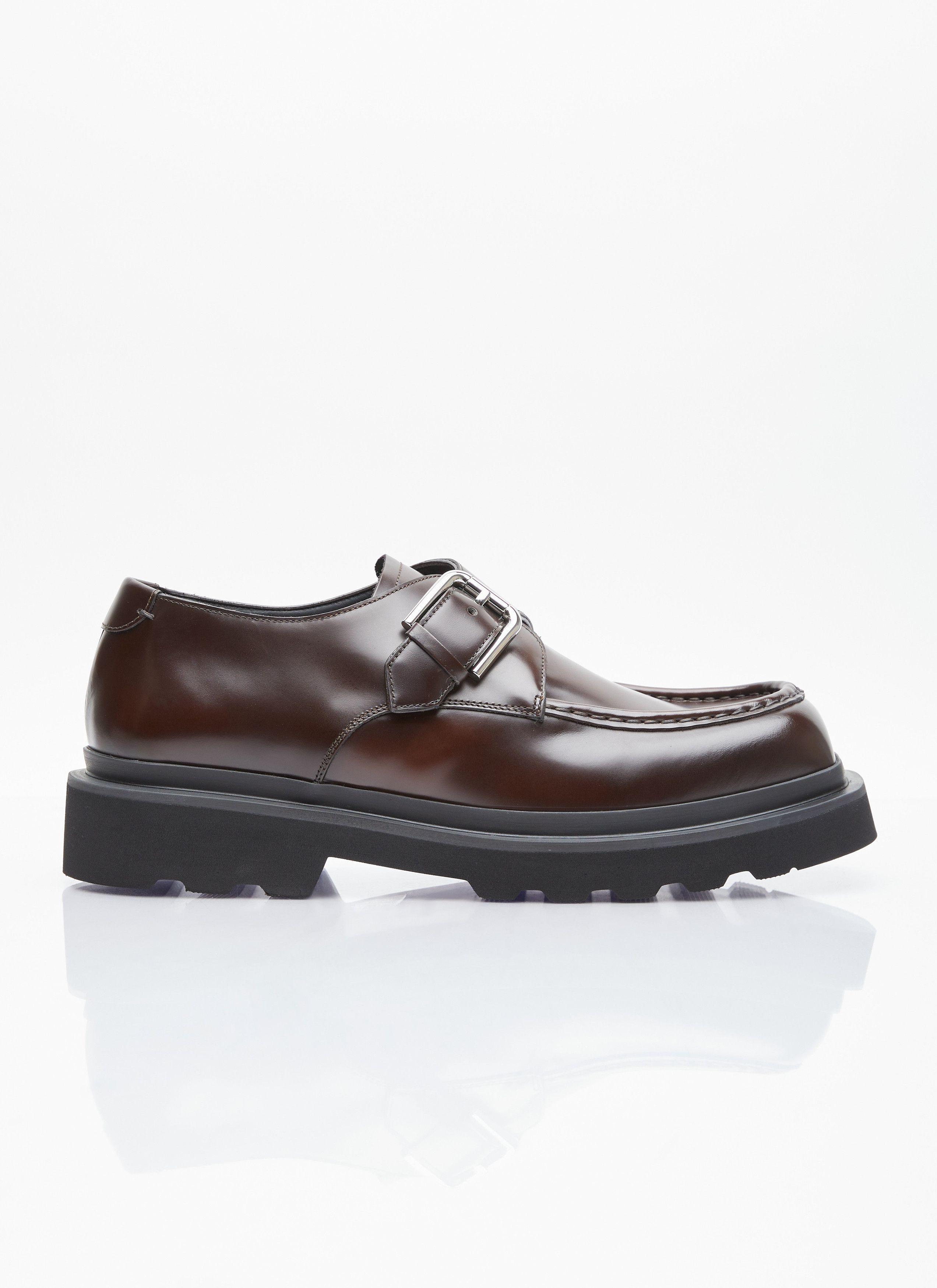 Dolce & Gabbana Brushed Leather Monkstrap Shoes Size US 10 / EU 43 - 1 Thumbnail