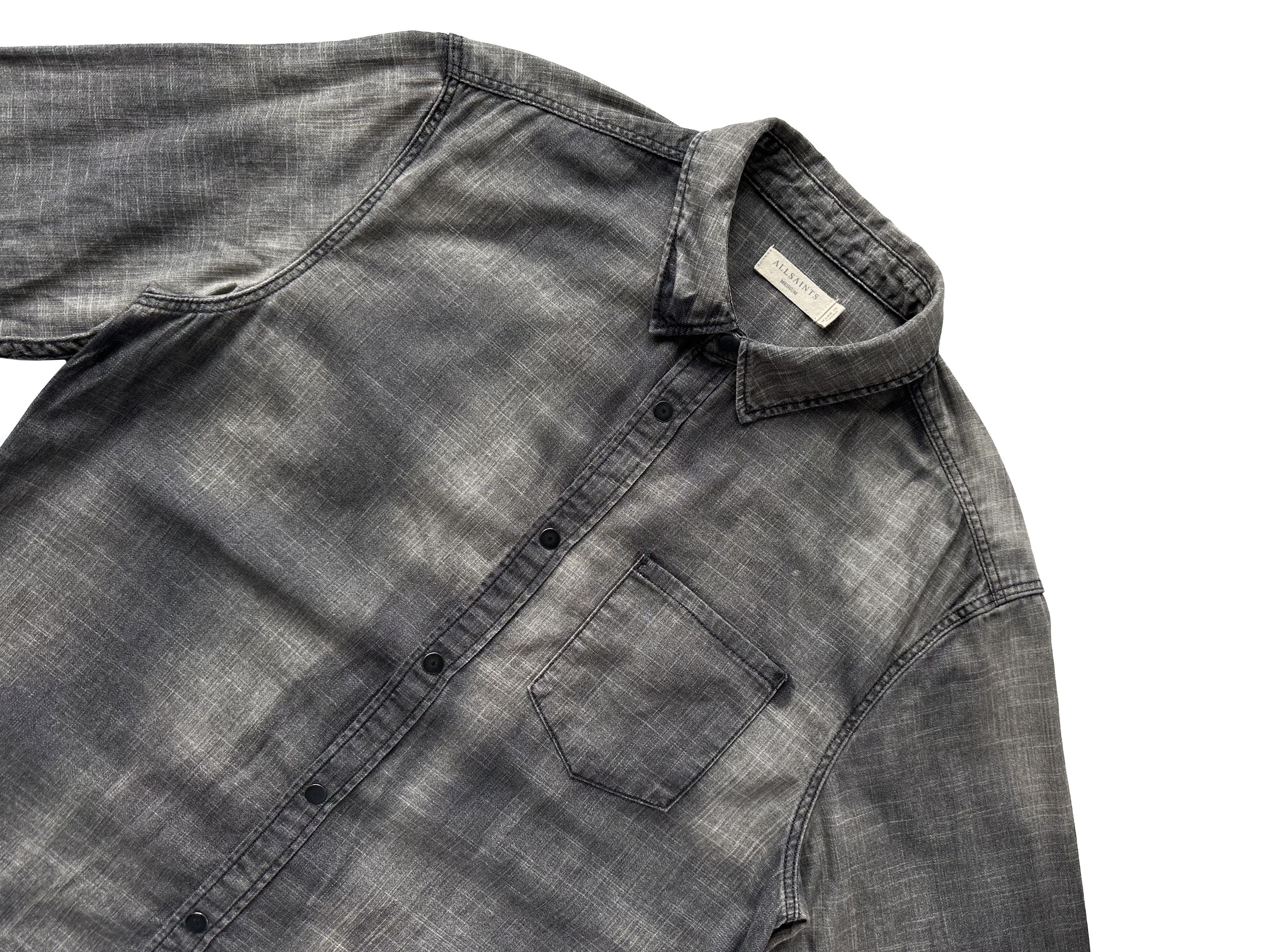 Allsaints AllSaints grey Garforth shirt Size US M / EU 48-50 / 2 - 2 Thumbnail