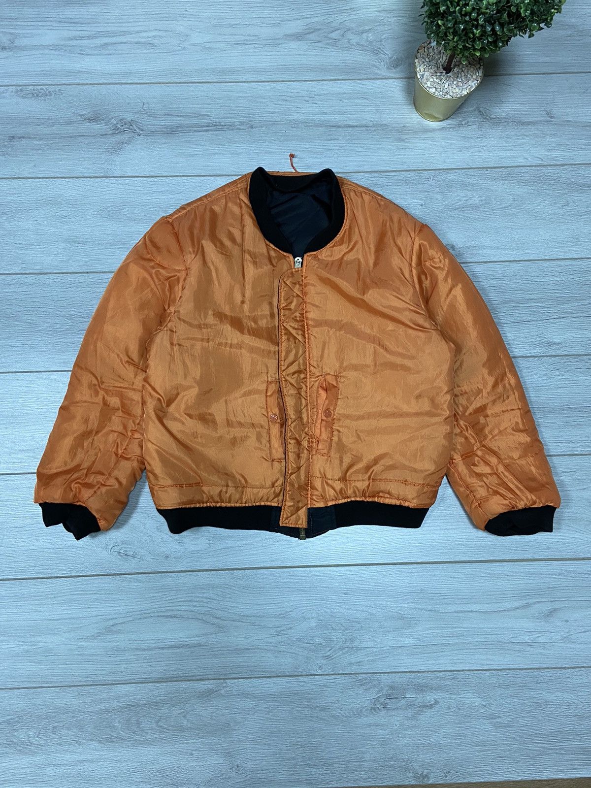 Vintage Ma1 Flyer military Vintage Bomber Jacket double side Size US L / EU 52-54 / 3 - 5 Thumbnail