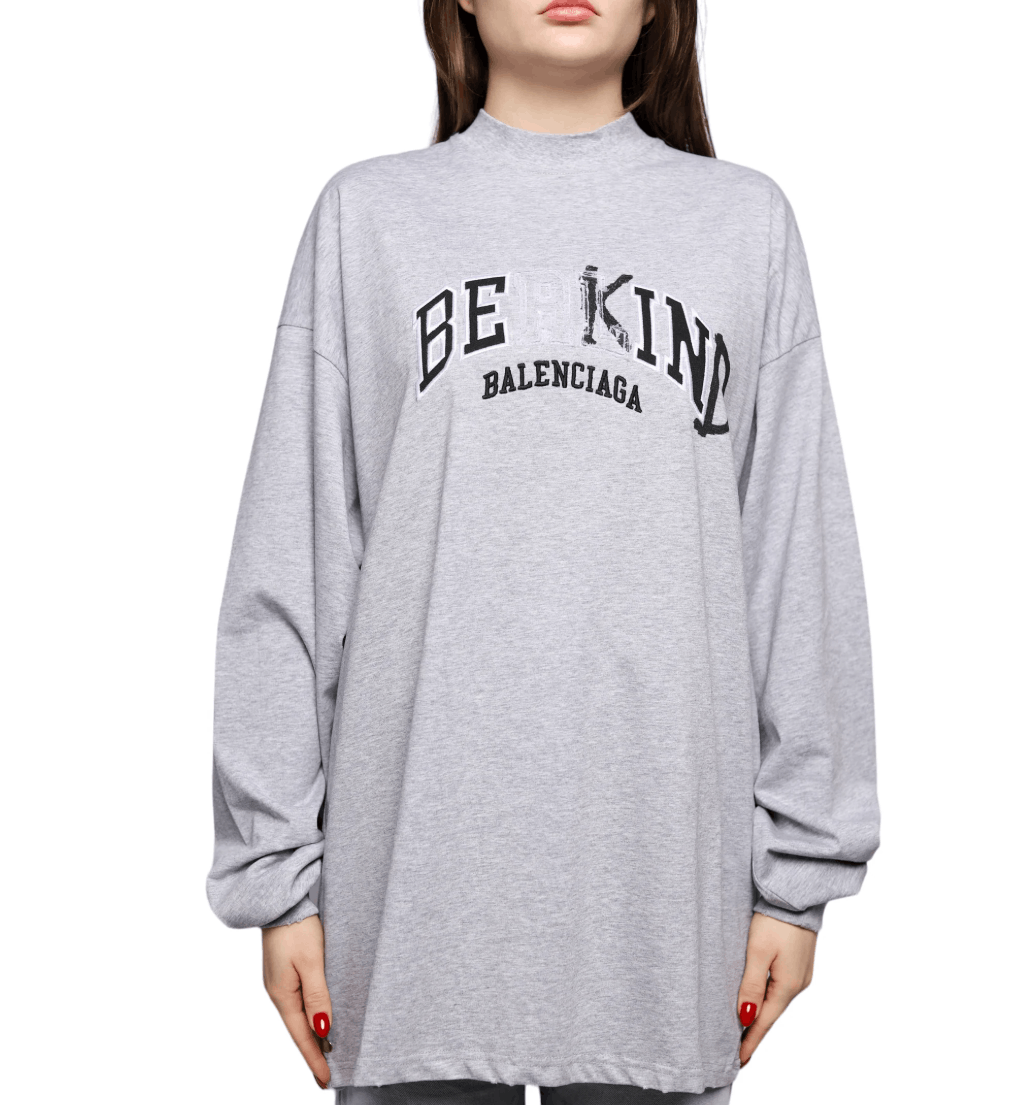 Balenciaga BALENCIAGA Be Kind / Berlin Longsleeve Size US S / EU 44-46 / 1 - 1 Thumbnail