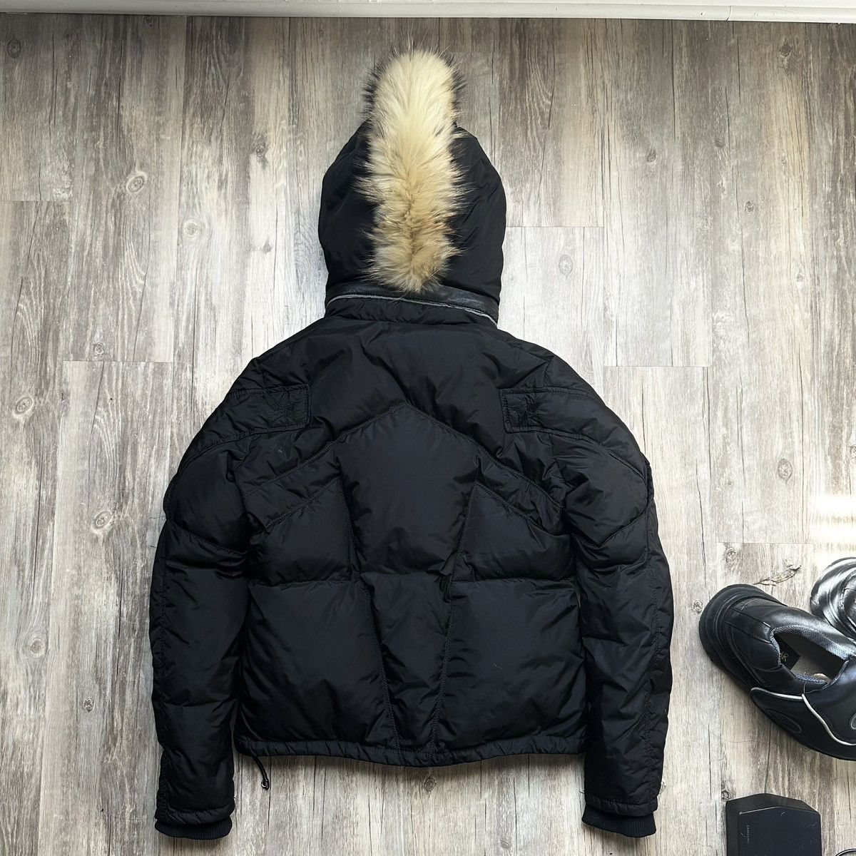 Marithe + Francois Girbaud Marithé + François Girbaud Black Mohawk Down Jacket Size US S / EU 44-46 / 1 - 2 Thumbnail
