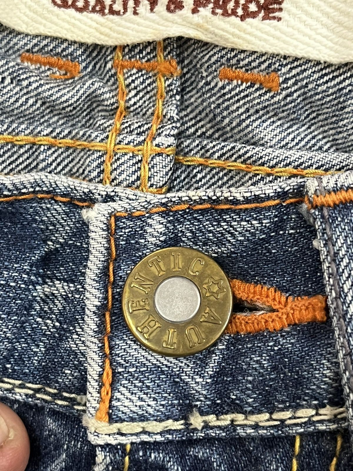 Japan Blue × Le Grande Bleu (L.G.B.) Vintage Blue Way Faded Denim Size US 30 / EU 46 - 12 Thumbnail
