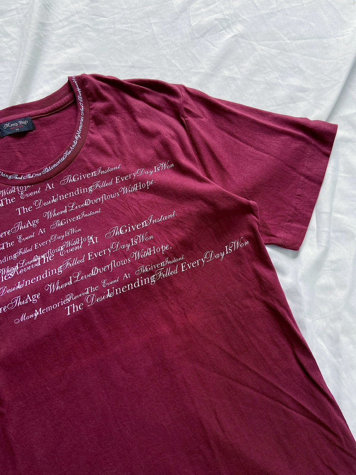 Beauty Beast JAPANESE MENS BIGI POEM TEE Size US L / EU 52-54 / 3 - 5 Thumbnail