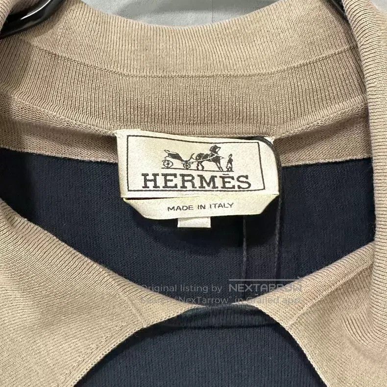 Hermes Hermes Polo Knit Short Sleeve Shirt Size L / US 10 / IT 46 - 4 Thumbnail