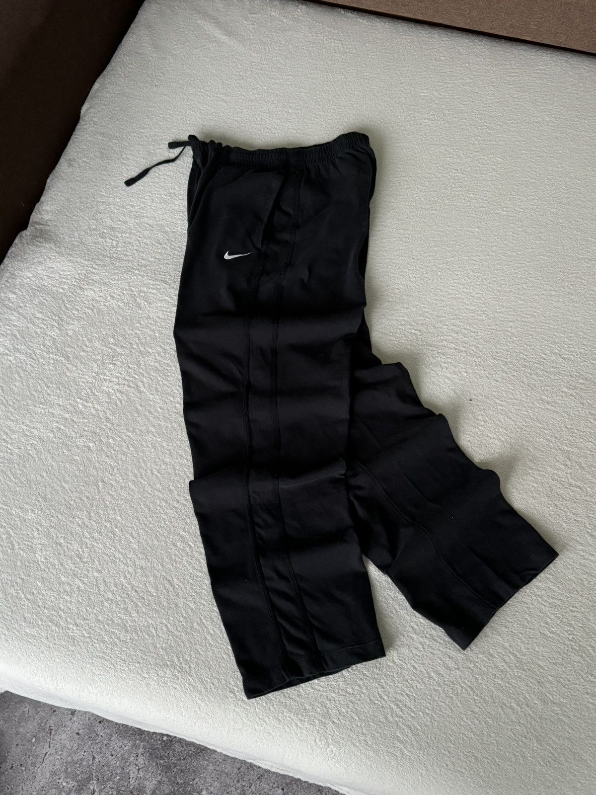 Nike × Vintage Vintage Nike Y2K swoosh cotton pants Size US 32 / EU 48 - 2 Thumbnail