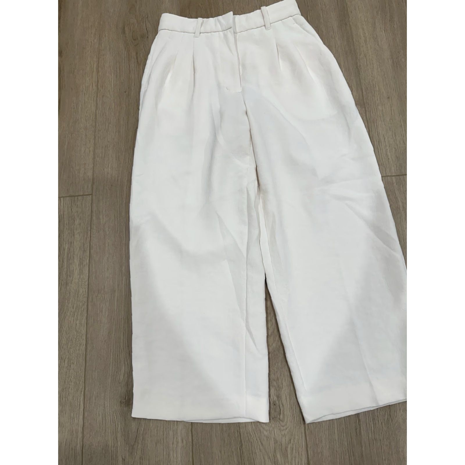Vintage VINTAGE Wilfred Aritzia Jeans Boyfriend Size 0 White Ivory Low Rise Effortless Pant Womens Size 25" / US 0 / IT 36 - 3 Thumbnail