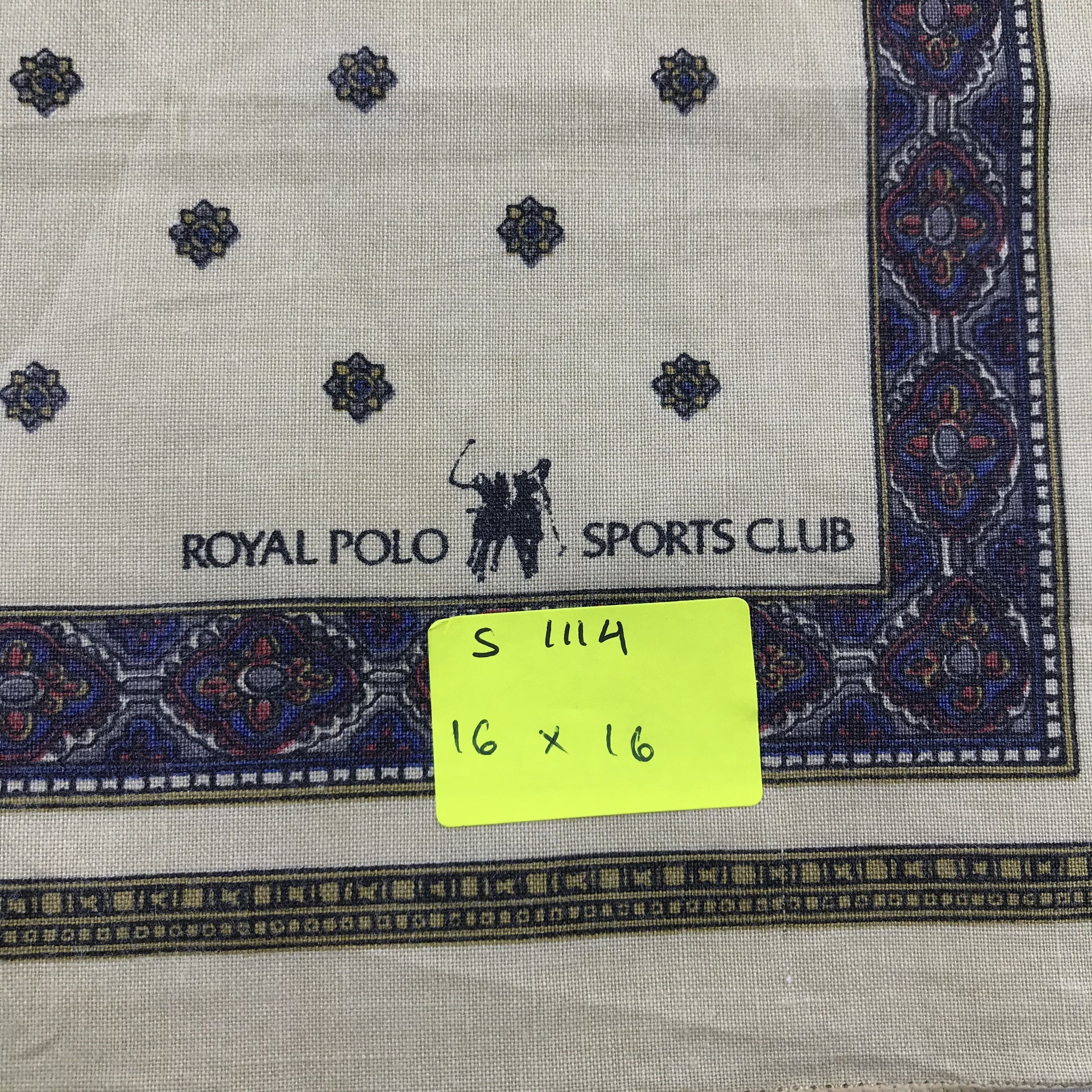 Polo Ralph Lauren Royal Polo Sports Club Handkerchief / Neckerchief / Bandana Size ONE SIZE - 5 Thumbnail