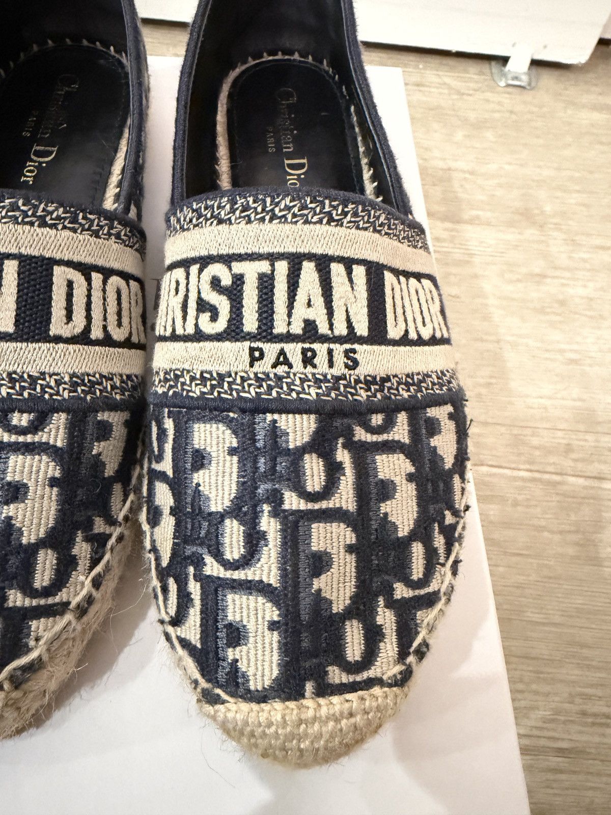 Dior Granville Espadrille - Deep Blue Dior Oblique Size 38