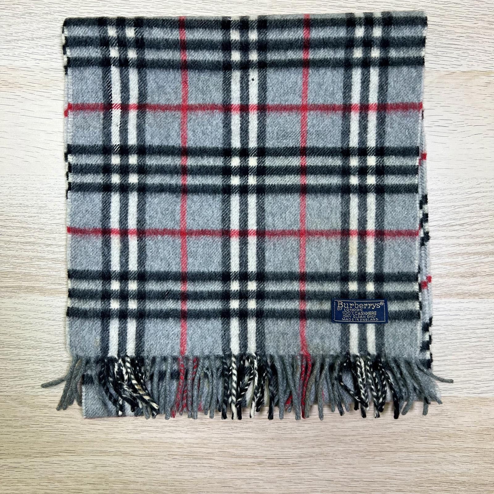 Burberry Vintage Burberrys 100% Cashmere Scarf Size ONE SIZE - 4 Thumbnail