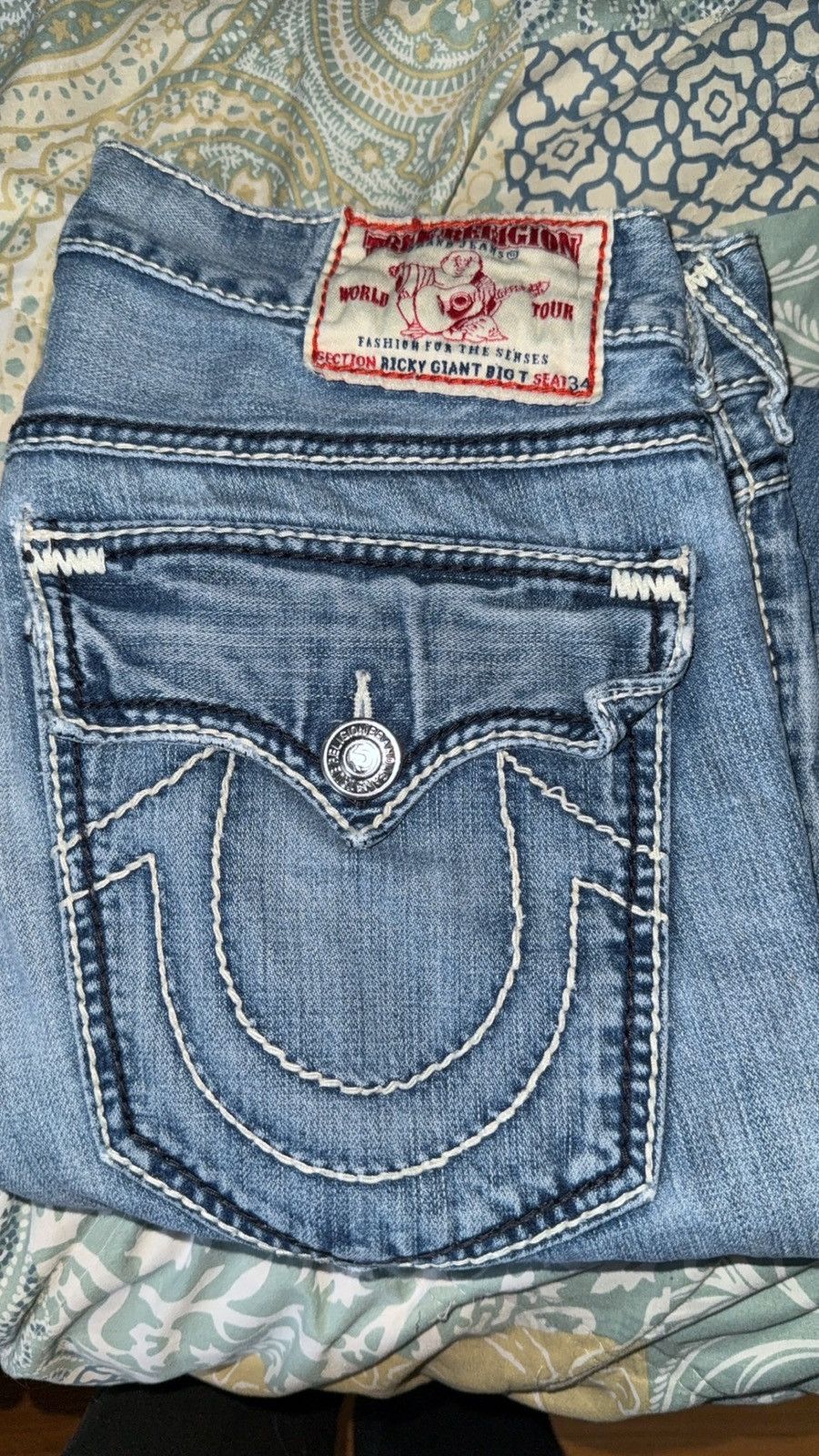 True Religion Ricky Giant Big T Size US 34 / EU 50 - 1 Thumbnail