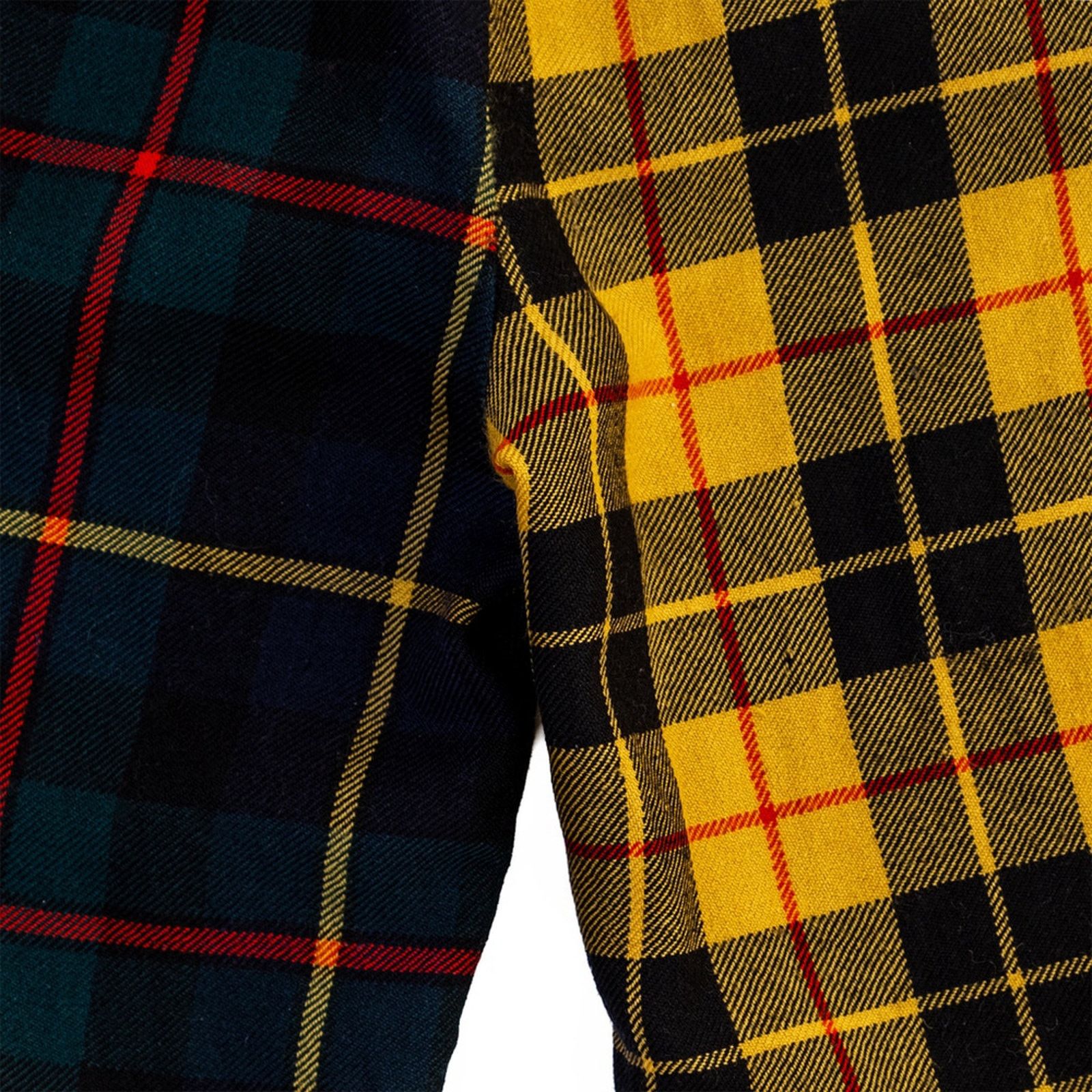 MONSE MONSE Colorblock Plaid Wool Trousers Made in USA Size 4 Size 27" / US 4 / IT 40 - 15 Thumbnail