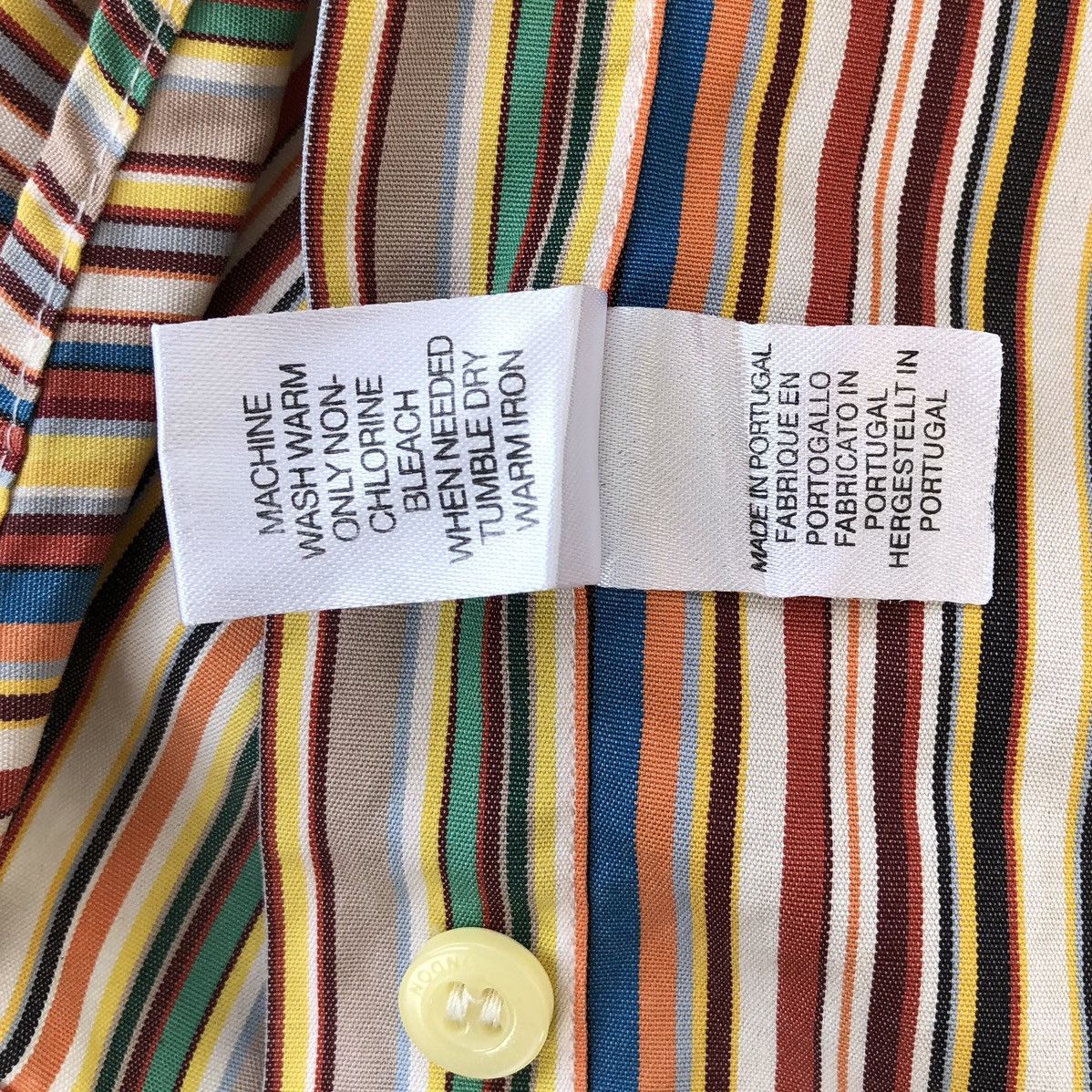 Paul Smith Paul Smith Mens Multicolor Signature Stripe Long Sleeve Size US L / EU 52-54 / 3 - 13 Thumbnail