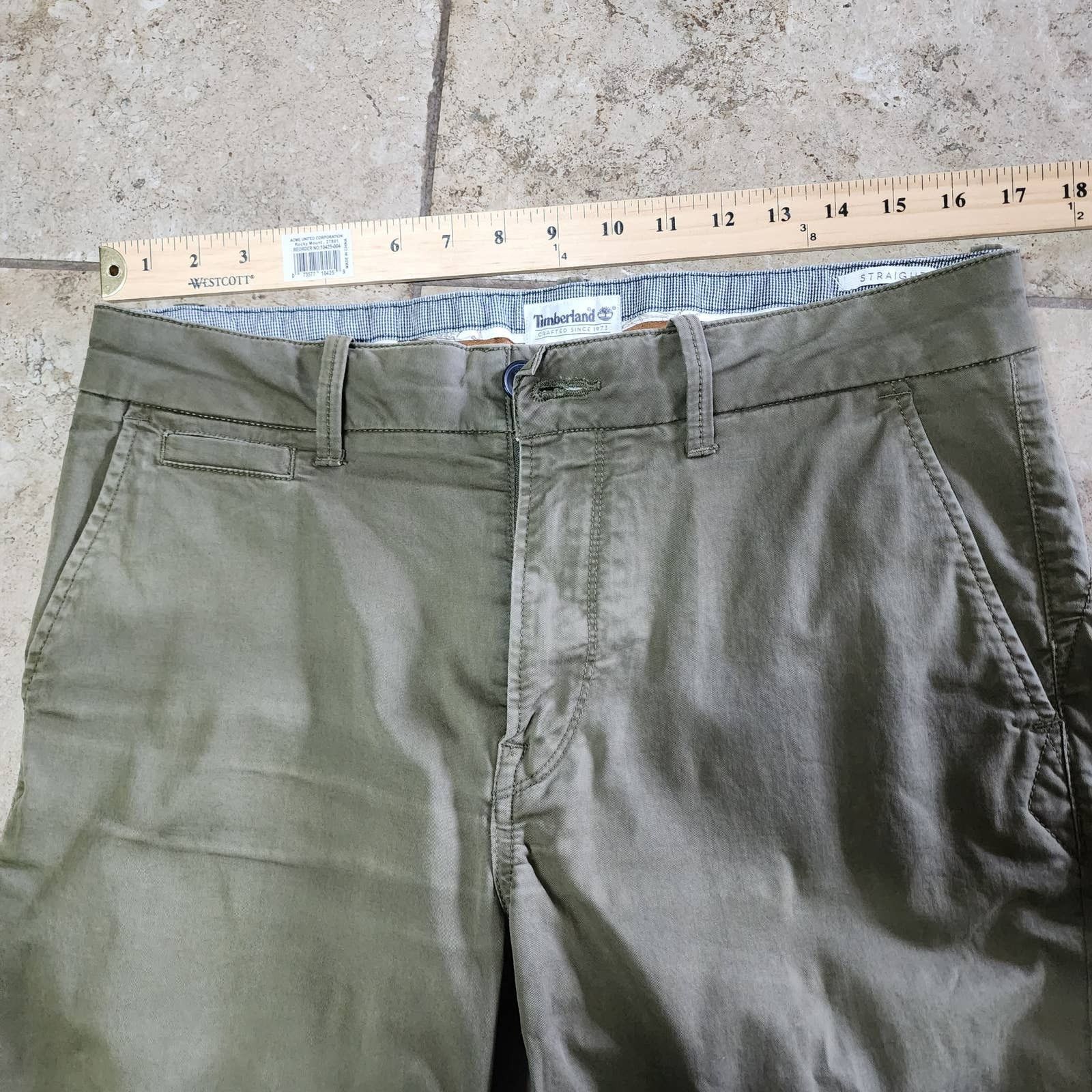 Timberland Mens Timberland Green Straight Shorts size 32 Size US 32 / EU 48 - 7 Thumbnail