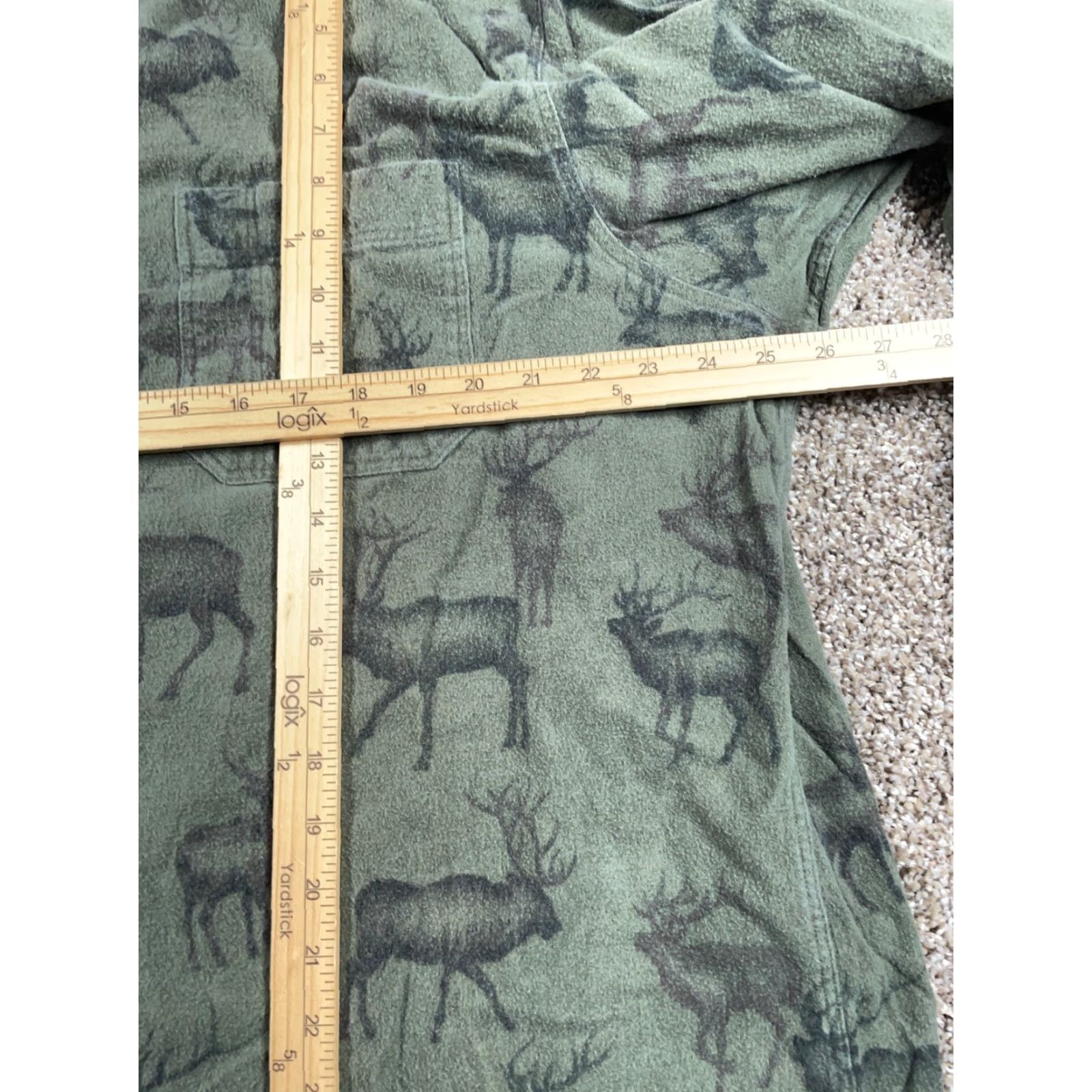Vintage Woolrich Deer Print Flannel Shirt Adult 2XL Green Casual Workwear Mens Size US XXL / EU 58 / 5 - 7 Thumbnail