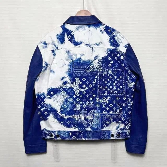 Louis Vuitton LV Paisley Logo Denim PU Jacket. Size US M / EU 48-50 / 2 - 2 Thumbnail