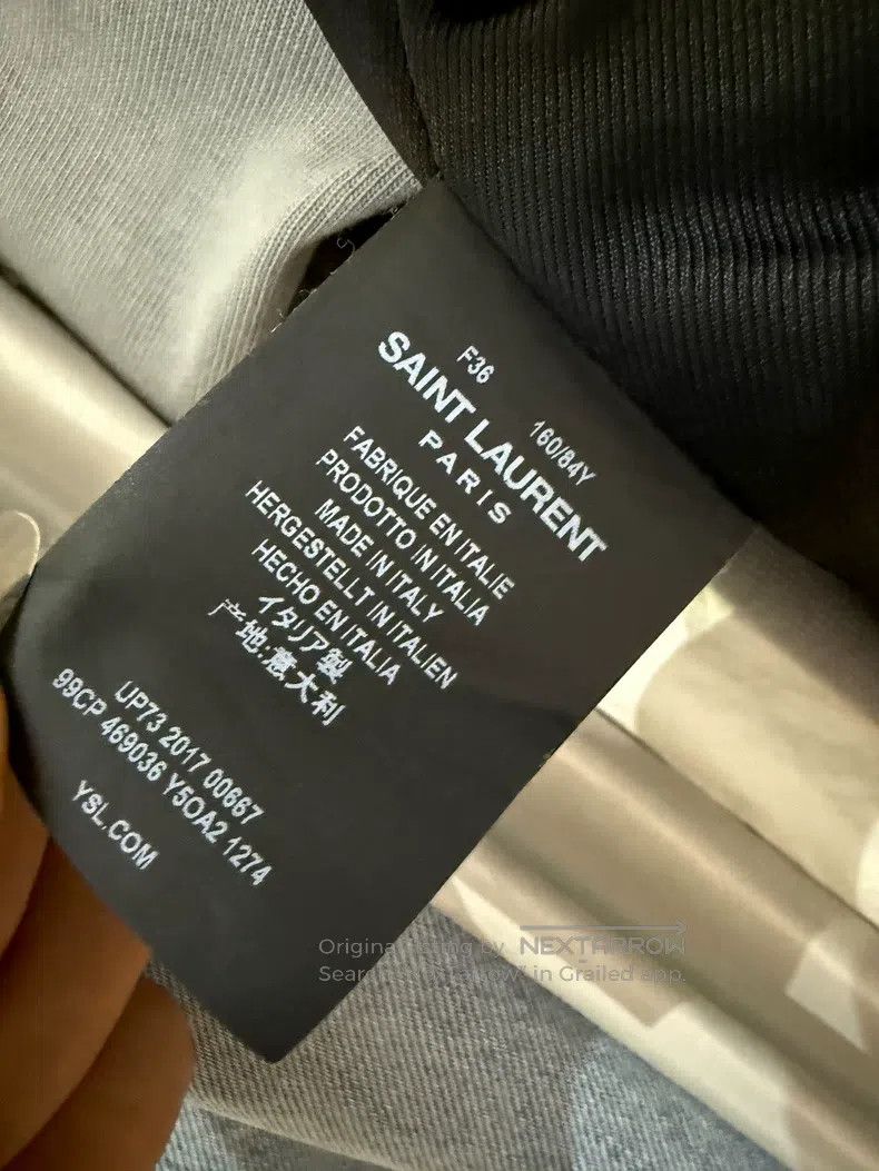 Saint Laurent Paris Saint Laurent Paris Motorcycle Leather Jacket i Size XS / US 0-2 / IT 36-38 - 7 Thumbnail