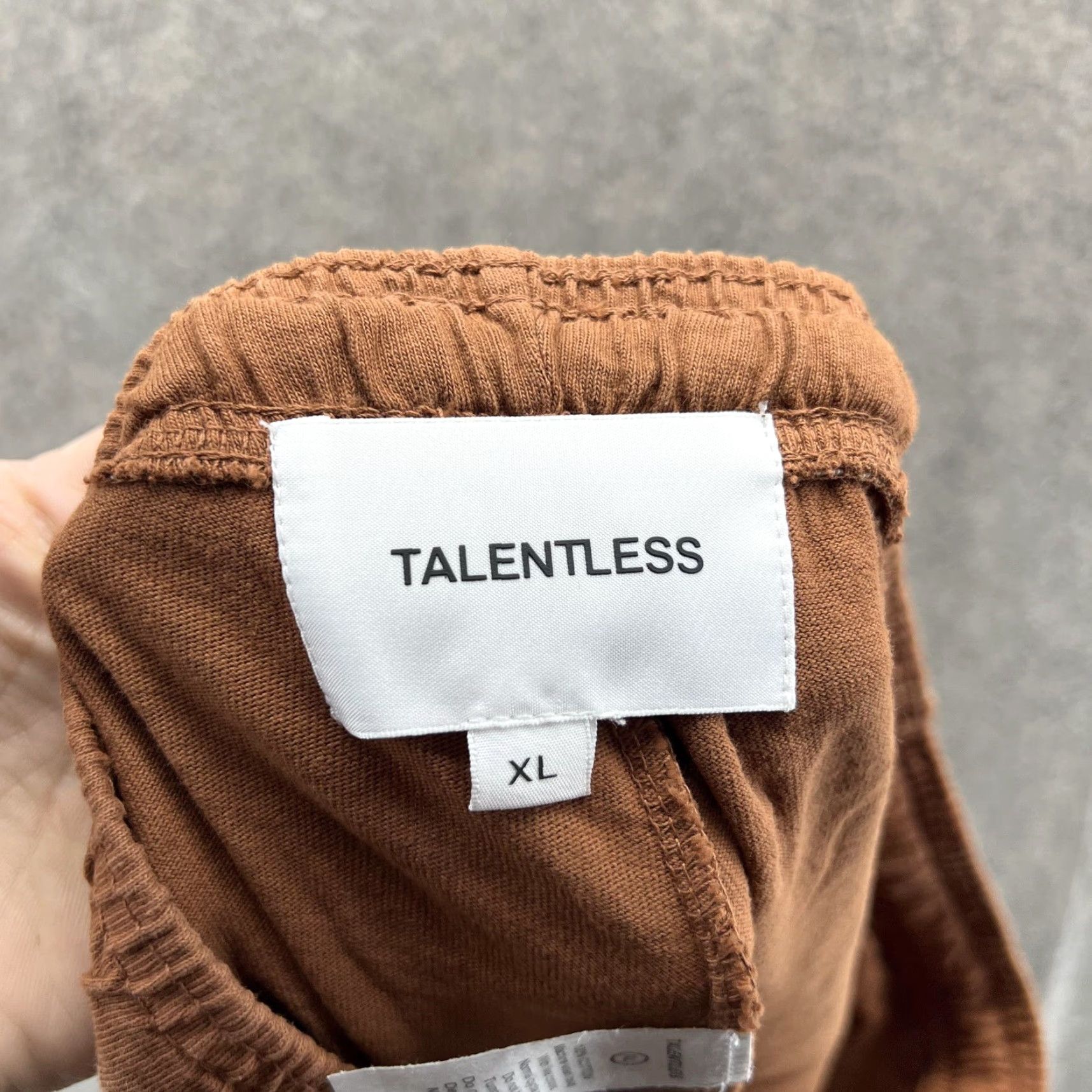 Talentless Talentless Shorts Mens XL Brown Cotton Sweat Casual Elastic Waist 4 Inseam Size US 36 / EU 52 - 3 Thumbnail