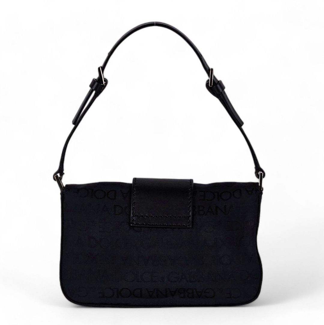 Dolce & Gabbana Dolce & Gabbana - Handbag Leoprint Black Leather Monogram Size ONE SIZE - 2 Thumbnail