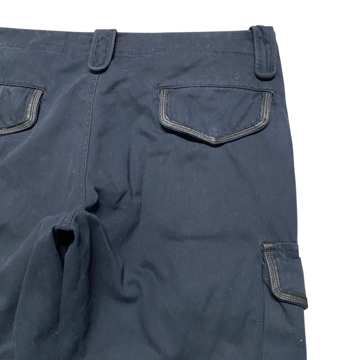If Six Was Nine BLUTTENBLATT Leather Trimmed Cargo Pants Size US 33 - 13 Thumbnail
