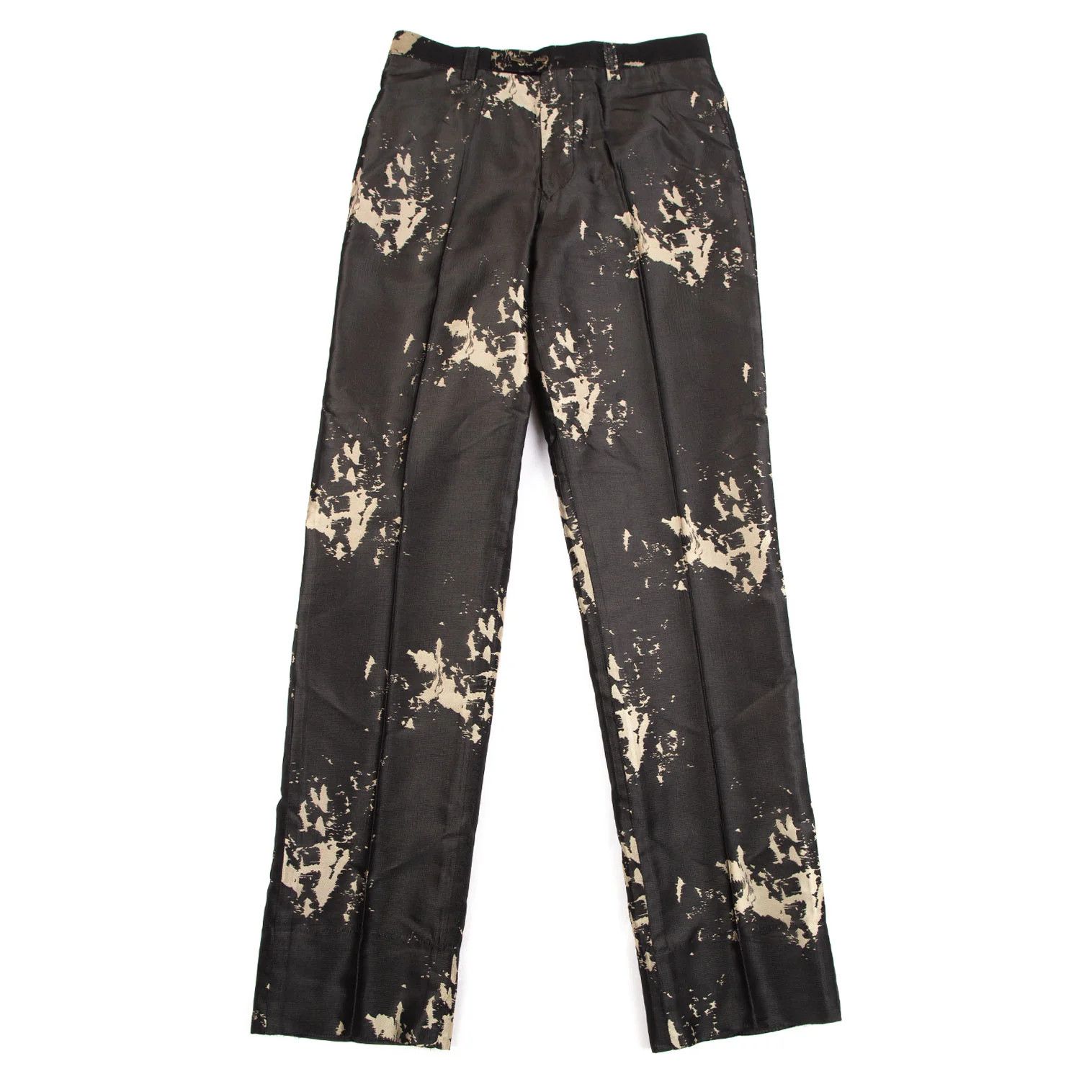 Jean Paul Gaultier Jacquard Design Slacks Pants in Black, Size 46 Size US 30 / EU 46 - 1 Thumbnail