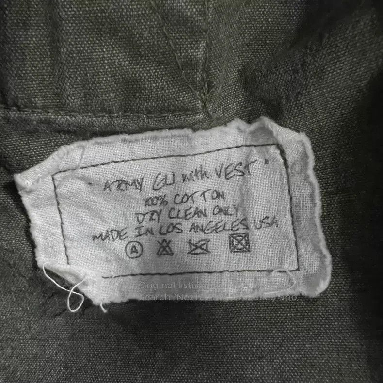 Greg Lauren Greg Lauren Military green distressed faux two-piece jacke Size US M / EU 48-50 / 2 - 4 Thumbnail