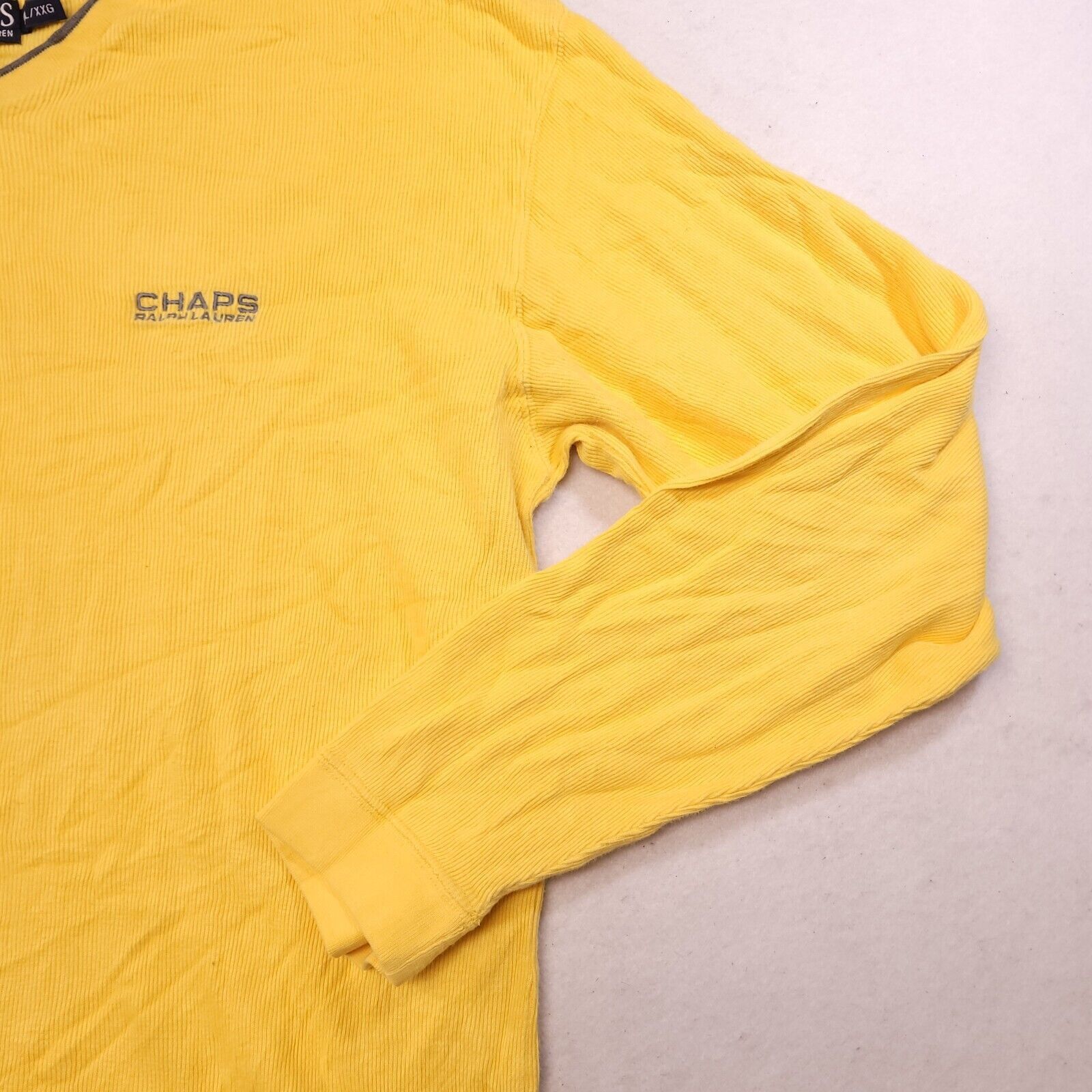 Chaps Chaps Long Sleeve Pullover Sweater Mens Size 2XL Yellow Size US XXL / EU 58 / 5 - 5 Thumbnail