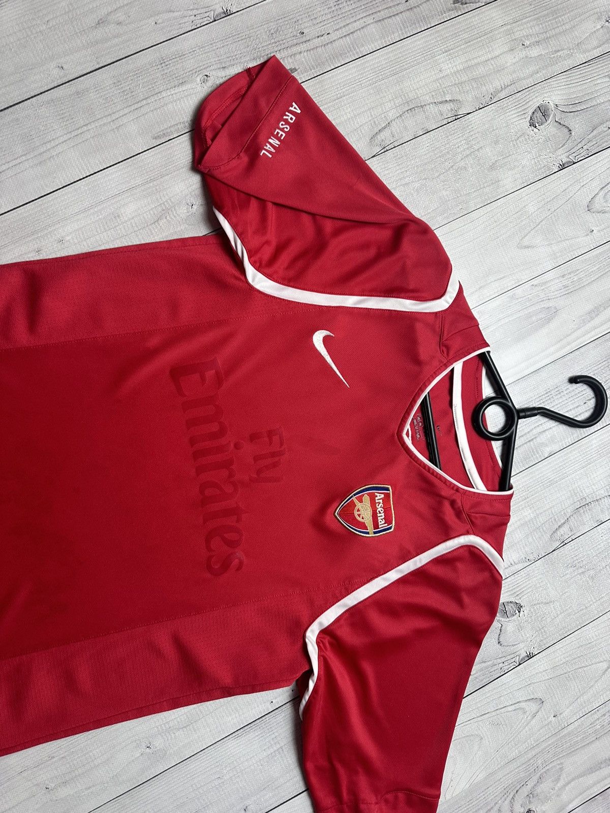 Nike × Vintage Vintage red arsenal Nike soccer jersey size Xs Size US XS / EU 42 / 0 - 3 Thumbnail