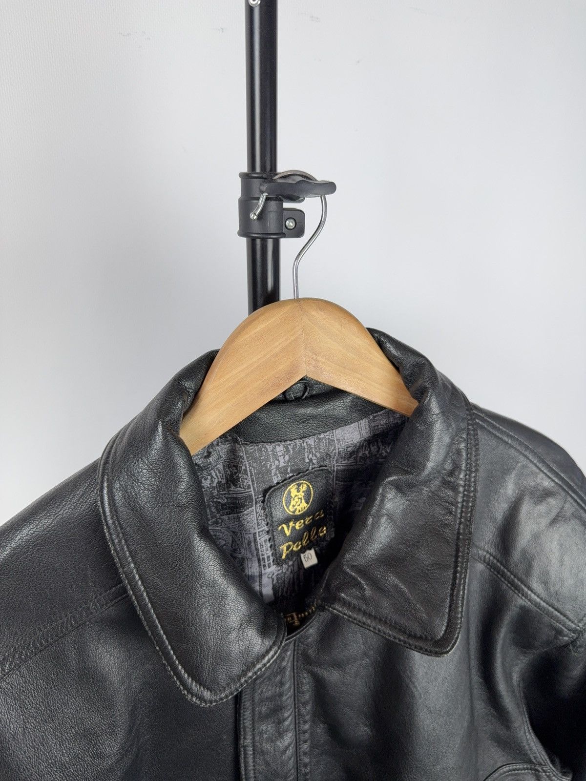 Vintage Vintage Leather Jacket Genuine Leahter bomber Moto Oldmoney Size US M / EU 48-50 / 2 - 5 Thumbnail