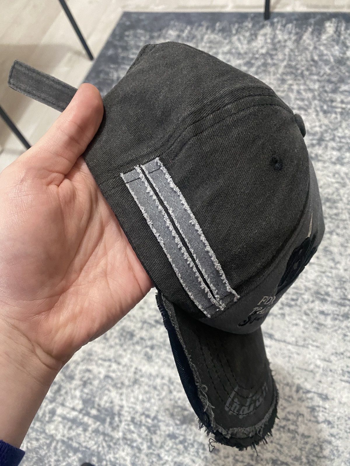 Cowboy Equipment × Vintage Black rabel Indian dakota distressed cap Size ONE SIZE - 3 Thumbnail