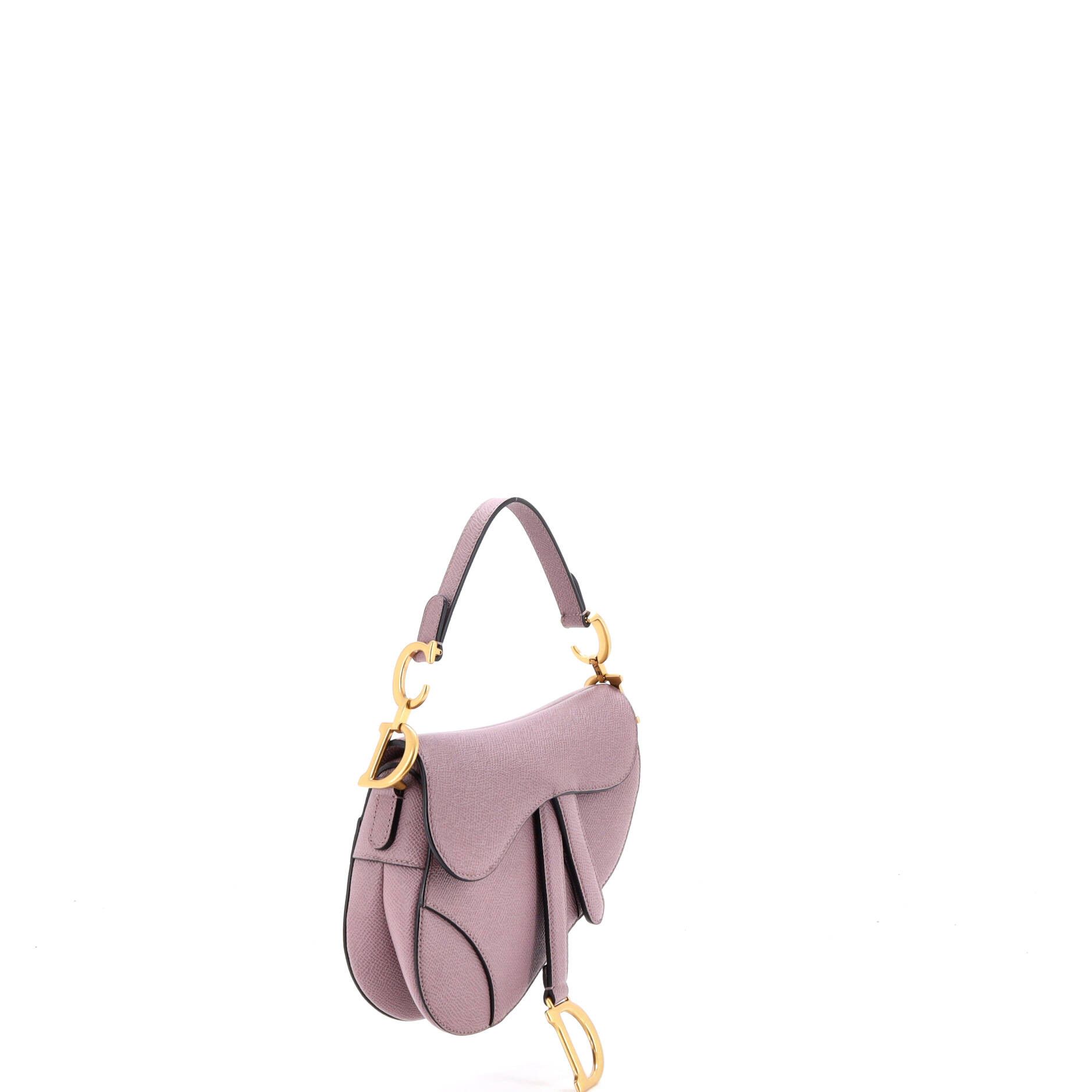 Dior Saddle handbag with strap leather micro Size ONE SIZE - 1 Thumbnail