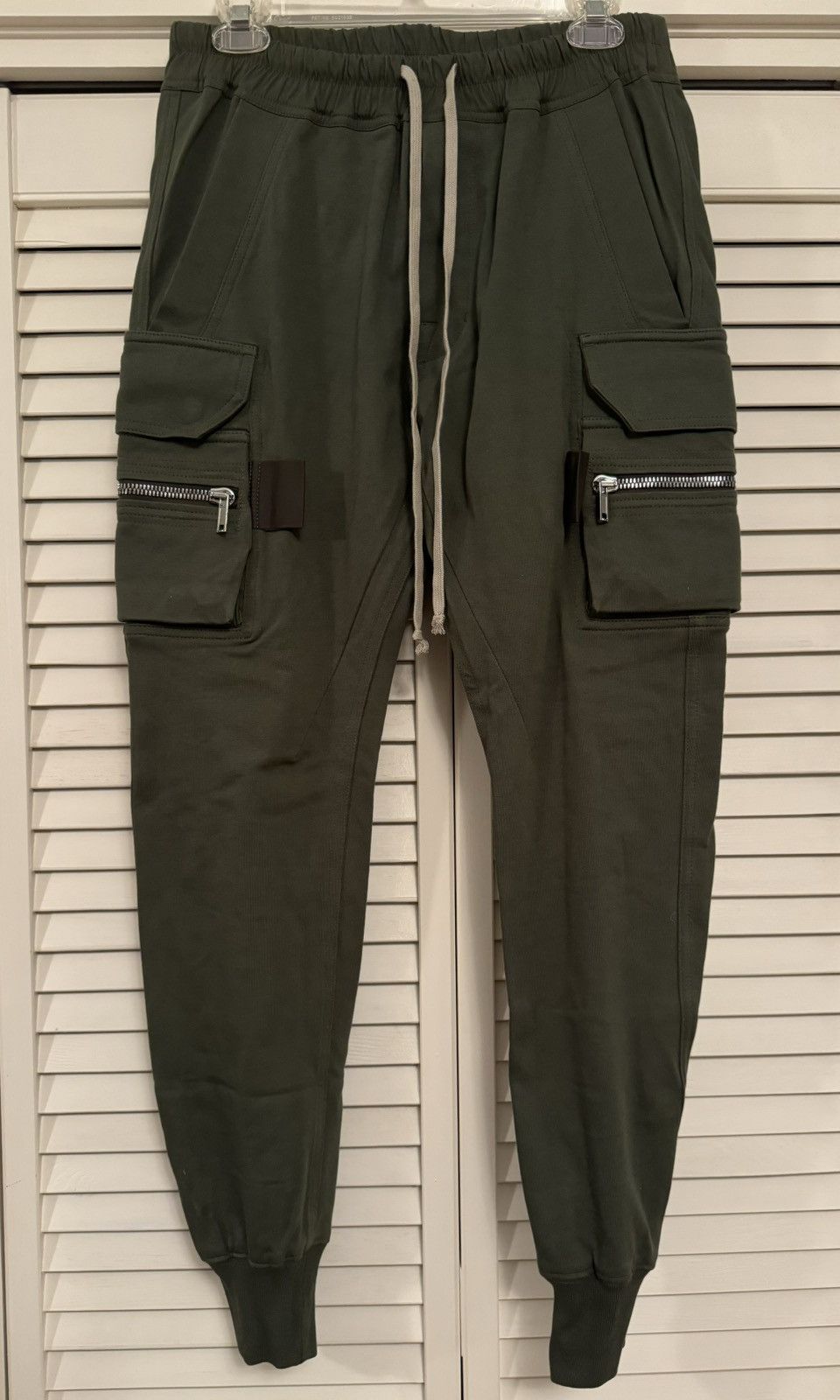 Rick Owens Rick Owens Green Mastodon Cargo Jogger Gethsemane FW21 Size US 34 / EU 50 - 1 Thumbnail