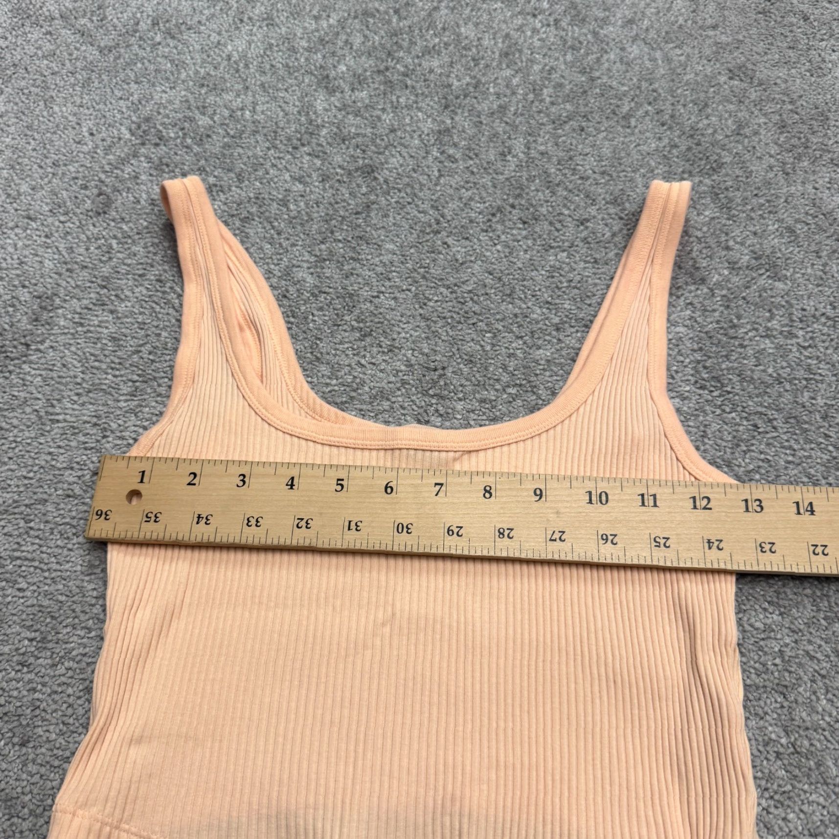 Old Navy Old Navy Ribbed Knit Tank Top Womens XS Orange Scoop Neck Casual Beach Summer Size XS / US 0-2 / IT 36-38 - 7 Thumbnail