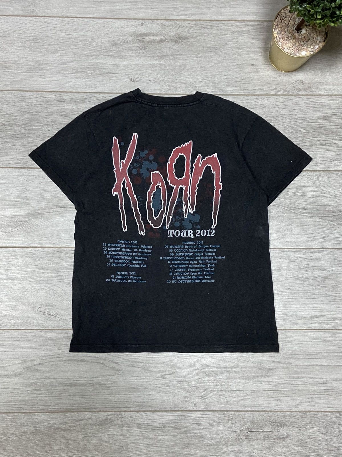 Band Tees KoRn Tee T Shirt 2012 Tour t-shirt Size US M / EU 48-50 / 2 - 2 Thumbnail