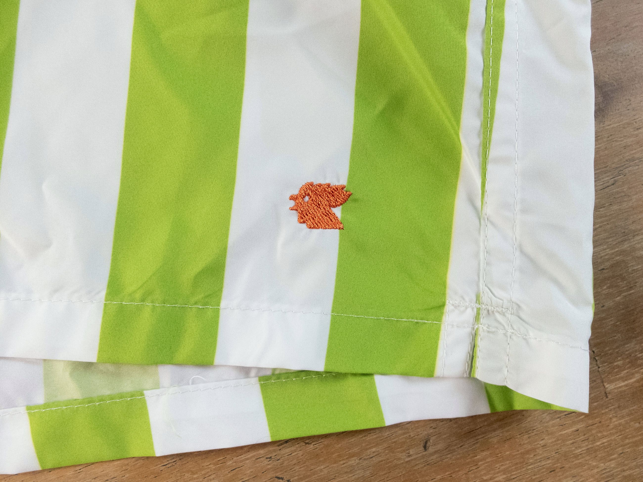 Other GALLO green & white classic stripe swim shorts XXL Italy Size US 38 / EU 54 - 3 Thumbnail