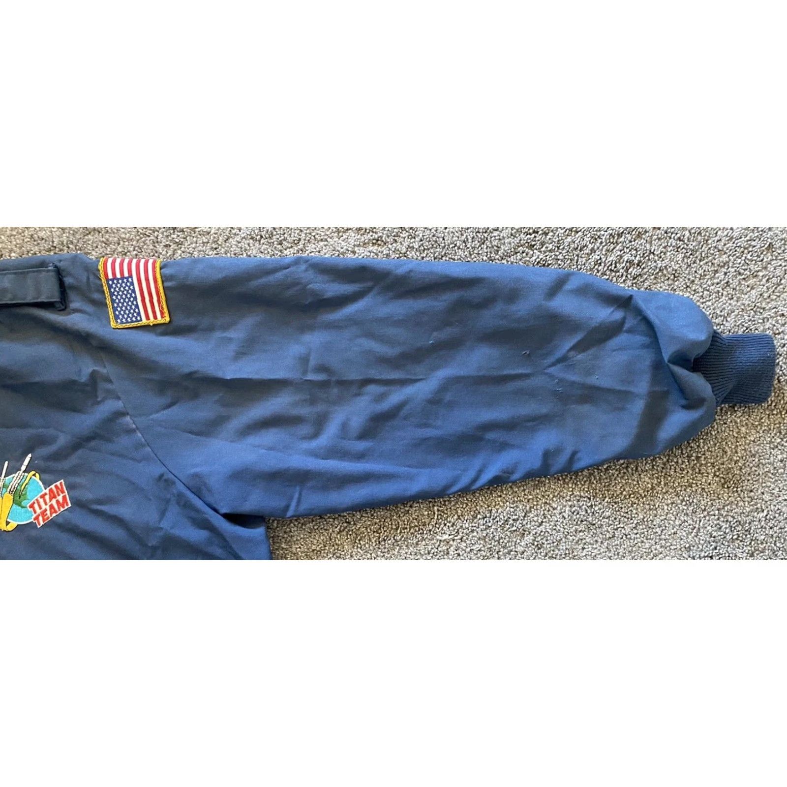 Vintage VINTAGE King Louie Pro Fit Jacket Men’s XL Titan Team Rockets Space Intelsat Blue 80s 90s USA Hipster Space Stars Jacket Mens Size US XL / EU 56 / 4 - 6 Thumbnail