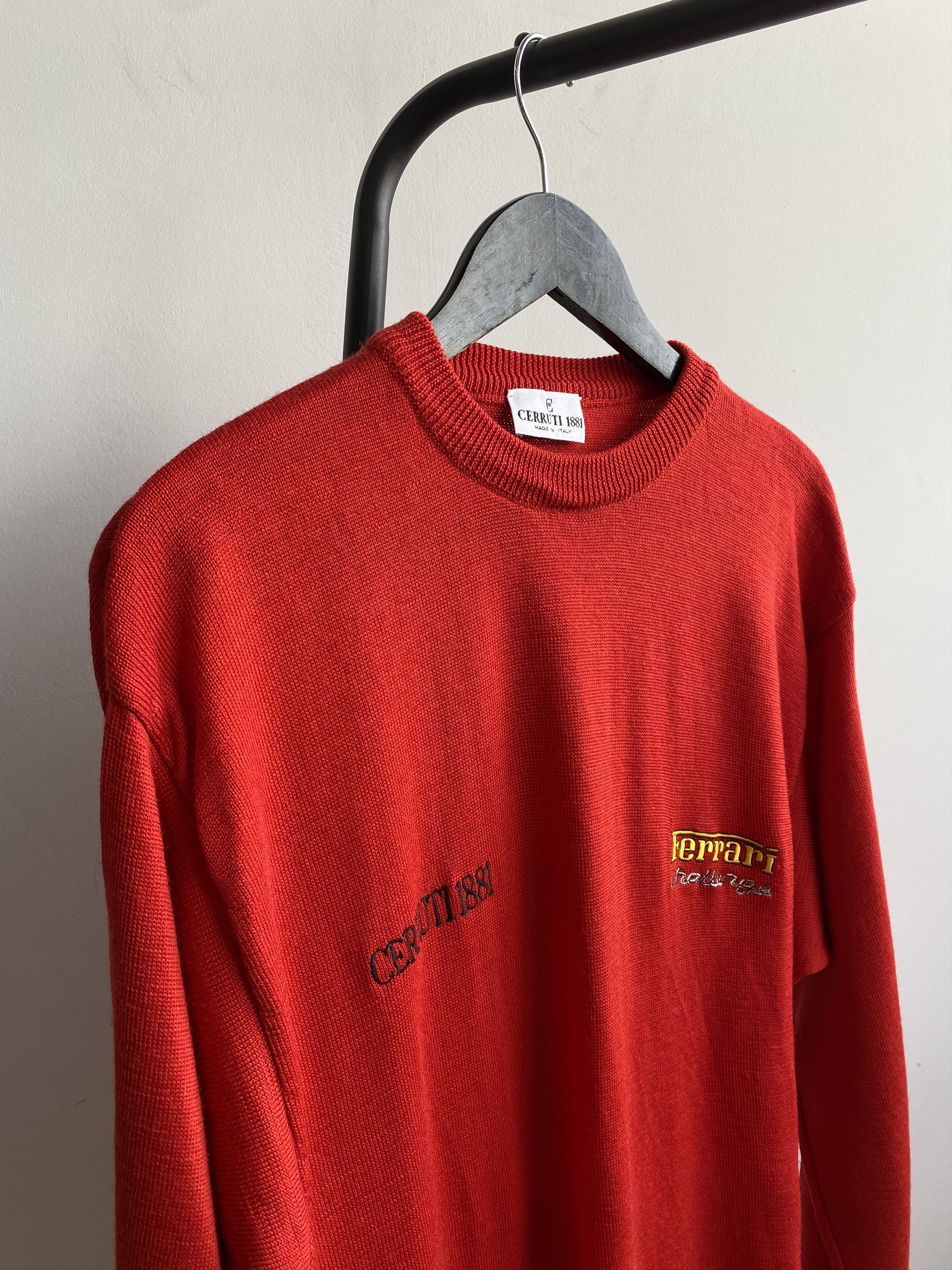 Cerruti 1881 RARE Vintage Cerruti 1881 Ferrari Racing 90s Sweater Size US XL / EU 56 / 4 - 3 Thumbnail