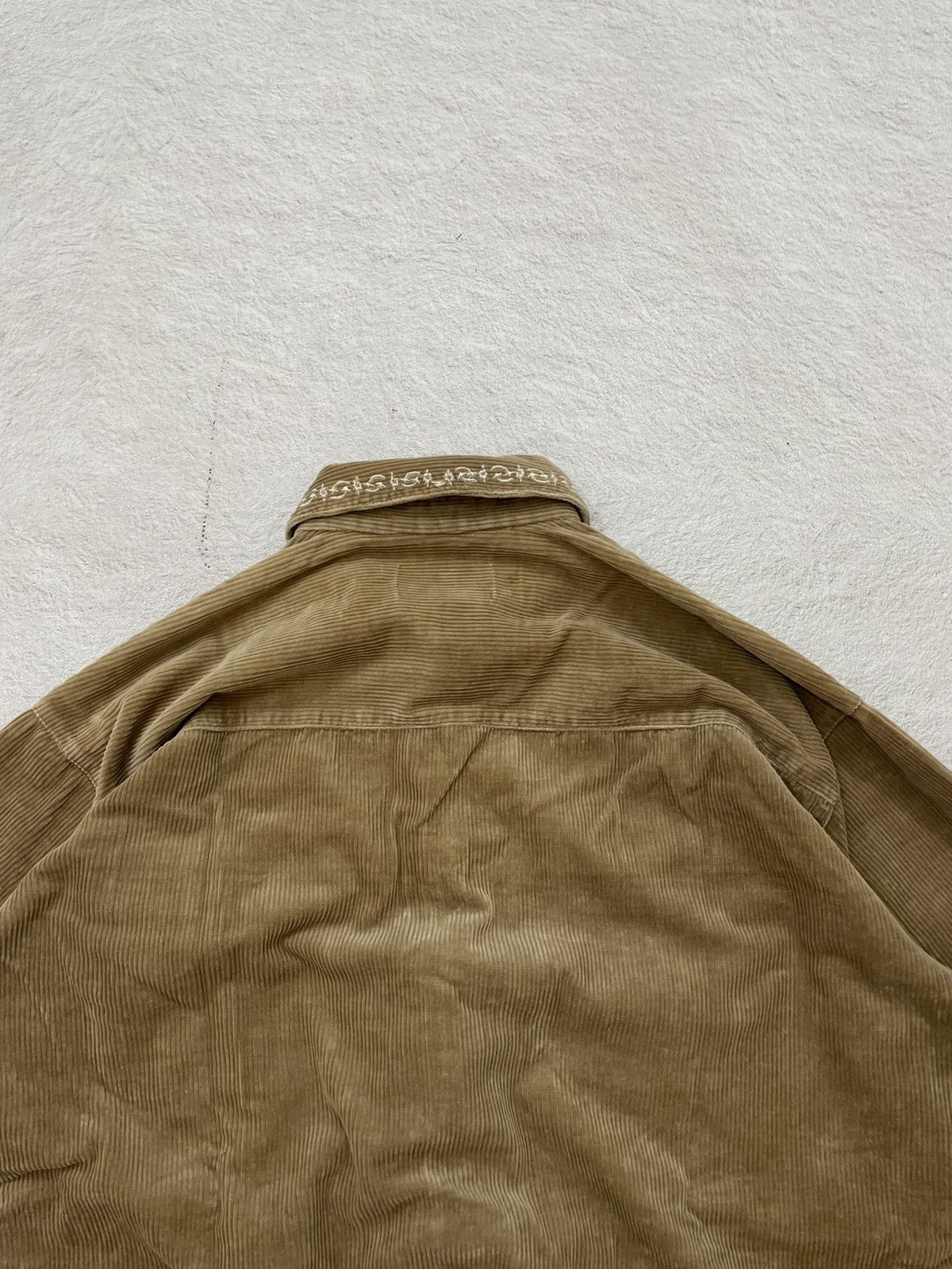 Japanese Brand 2000s Japanese Corduroy Shirt Y2K Fuga Goa Embroidered LGB Size US XL / EU 56 / 4 - 8 Thumbnail