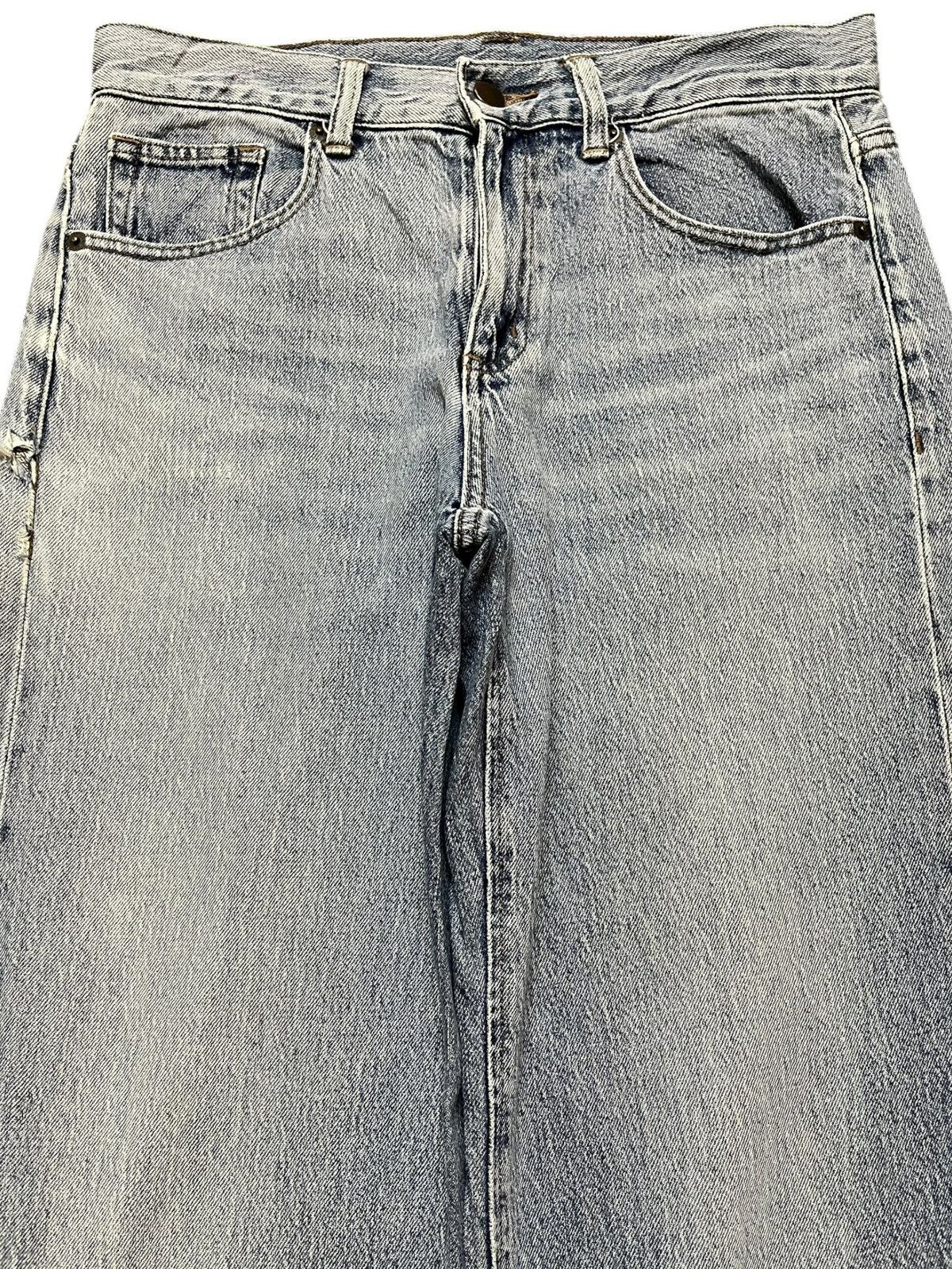 GU Vintage Gu Baggy Faded Denim Size US 30 / EU 46 - 2 Thumbnail