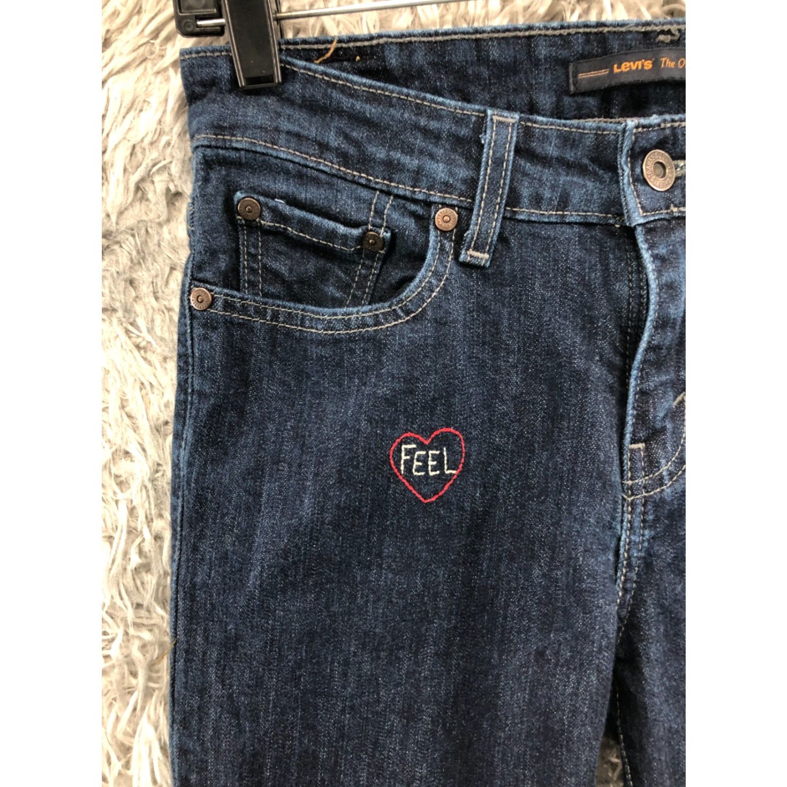 Levi's Levi's Jeans Skinny Womens Size 8 Dark Wash Blue Mid Rise 5-Pocket Denim Size 30" / US 8 / IT 44 - 5 Thumbnail