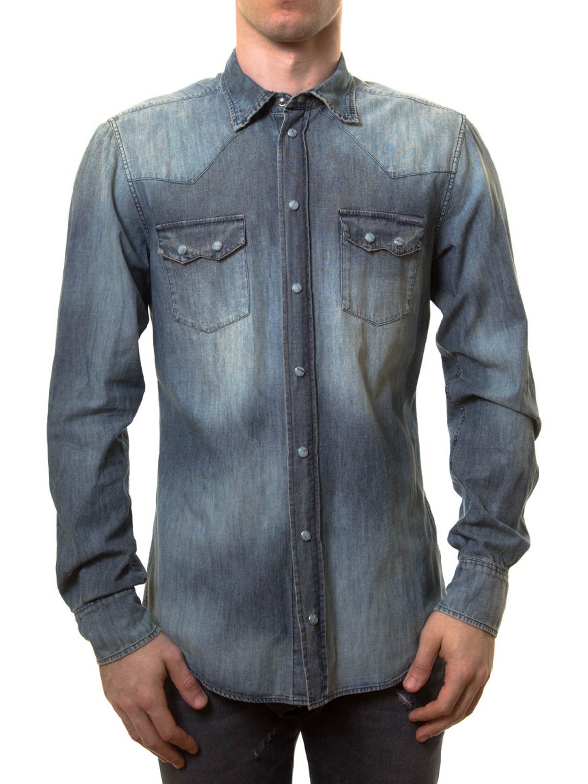 Dolce & Gabbana o1y0125 Denim Shirt in Blue Size US S / EU 44-46 / 1 - 3 Thumbnail